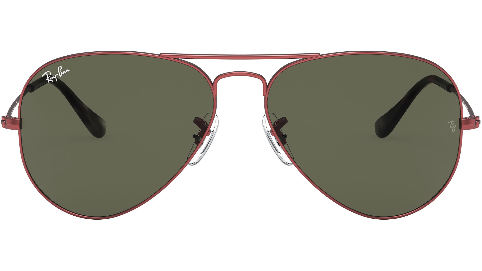 RAY BAN RB3025 Red Mirrored Aviator Sunglasses Antique Bronze Grandpa Thin Aviator Mirrored Sunglasses with  main image 3