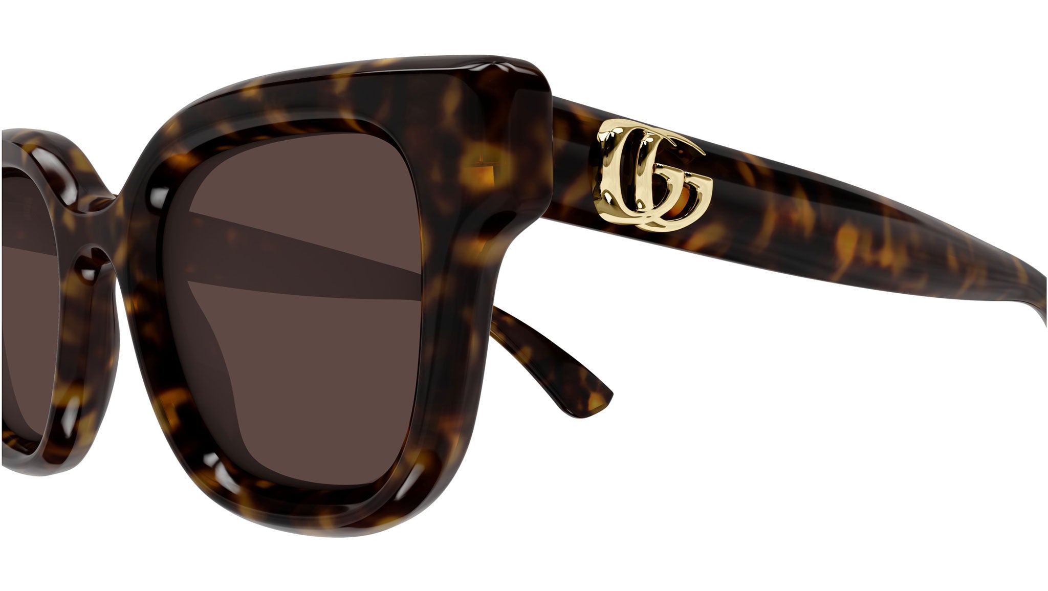 Gucci GG1828S 002 Panthos Sunglasses Dark Havana - eye-oo.com