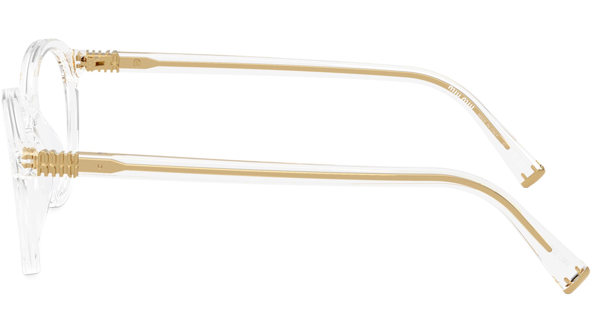 MU 02WV Miu Miu Glasses 15Z1O1 Transparent - eye-oo.com
