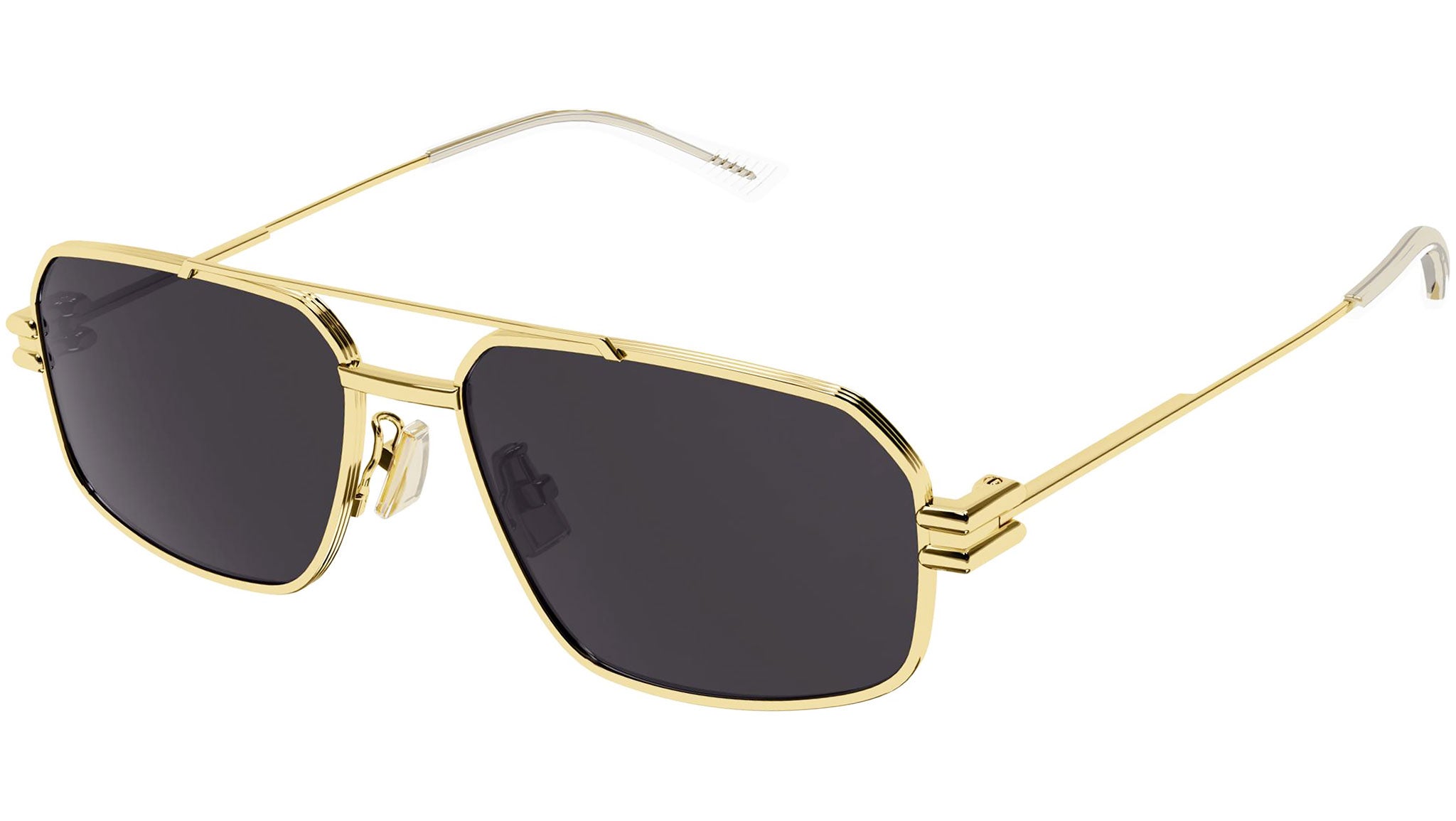 レア　BOTTEGA VENETA Gold Frame Sunglasses Bottega Veneta BV1128S 002 Shiny Gold Sunglasses - eye-oo.com