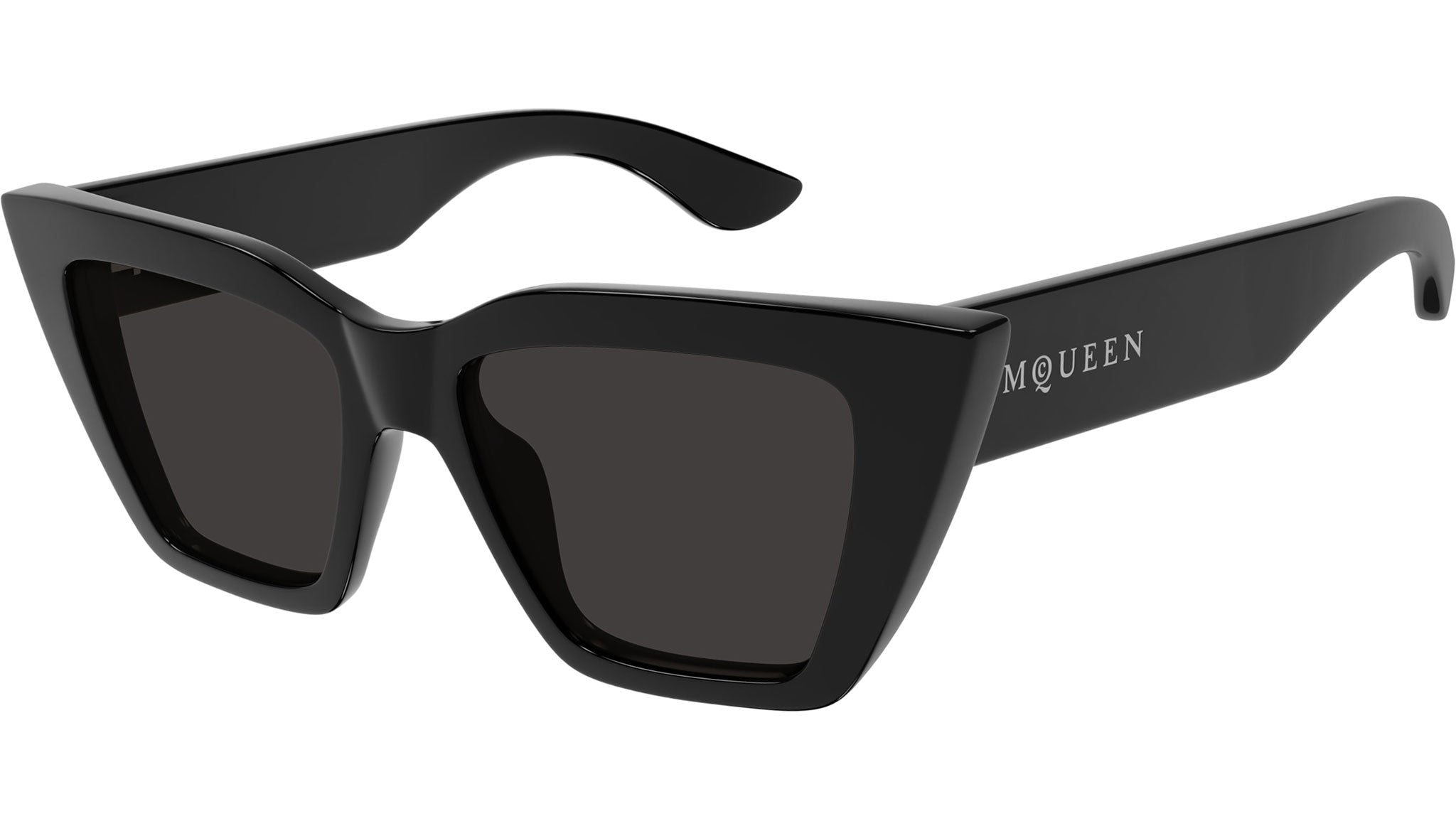 Alexander McQueen AM0507S 001 Sunglasses Shiny Black - eye-oo.com