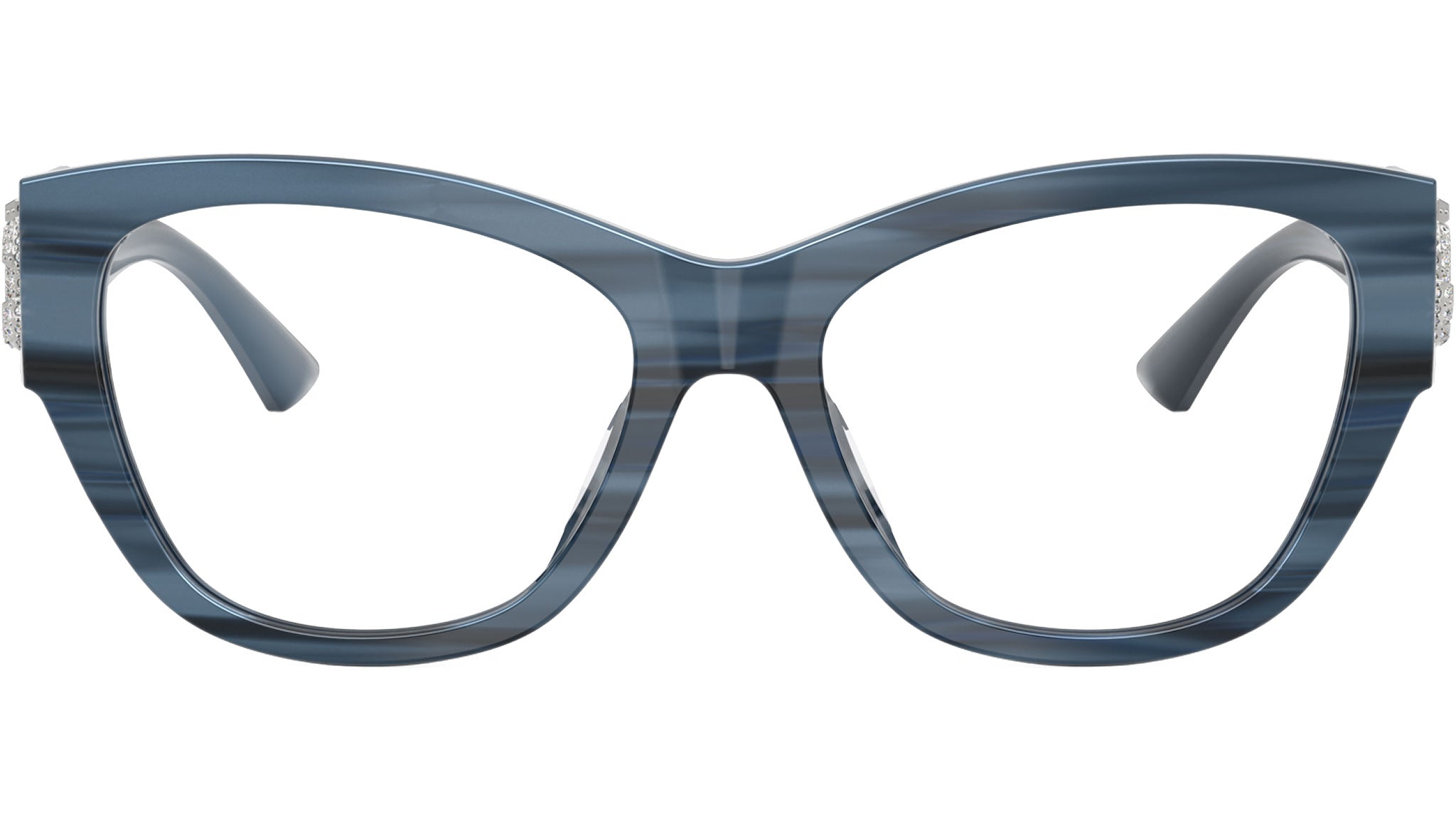 JC3033BU Jimmy Choo Glasses 5072 Striped Navy - eye-oo.com