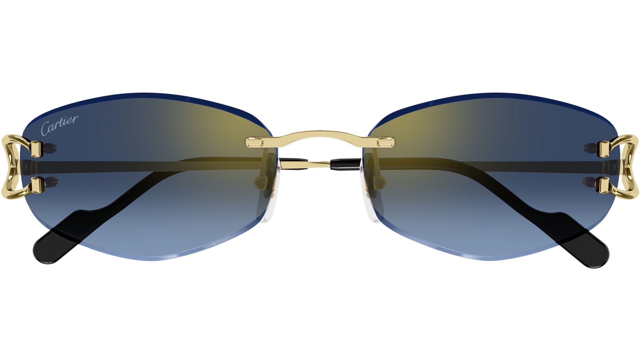 Cartier CT0467S 002 Sunglasses Shiny Gold - eye-oo.com
