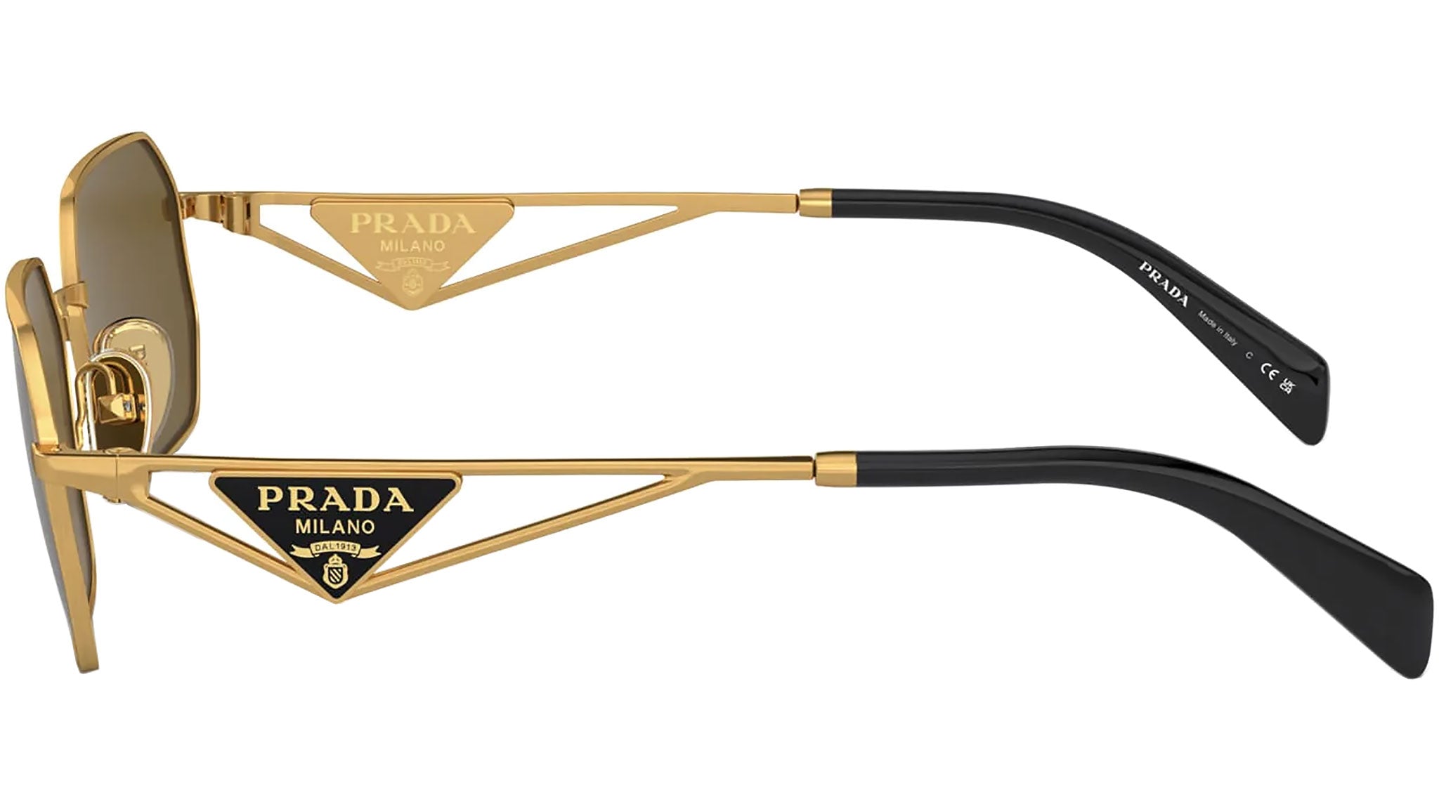 Prada PR A51S Sunglasses 15N01T Gold - eye-oo.com