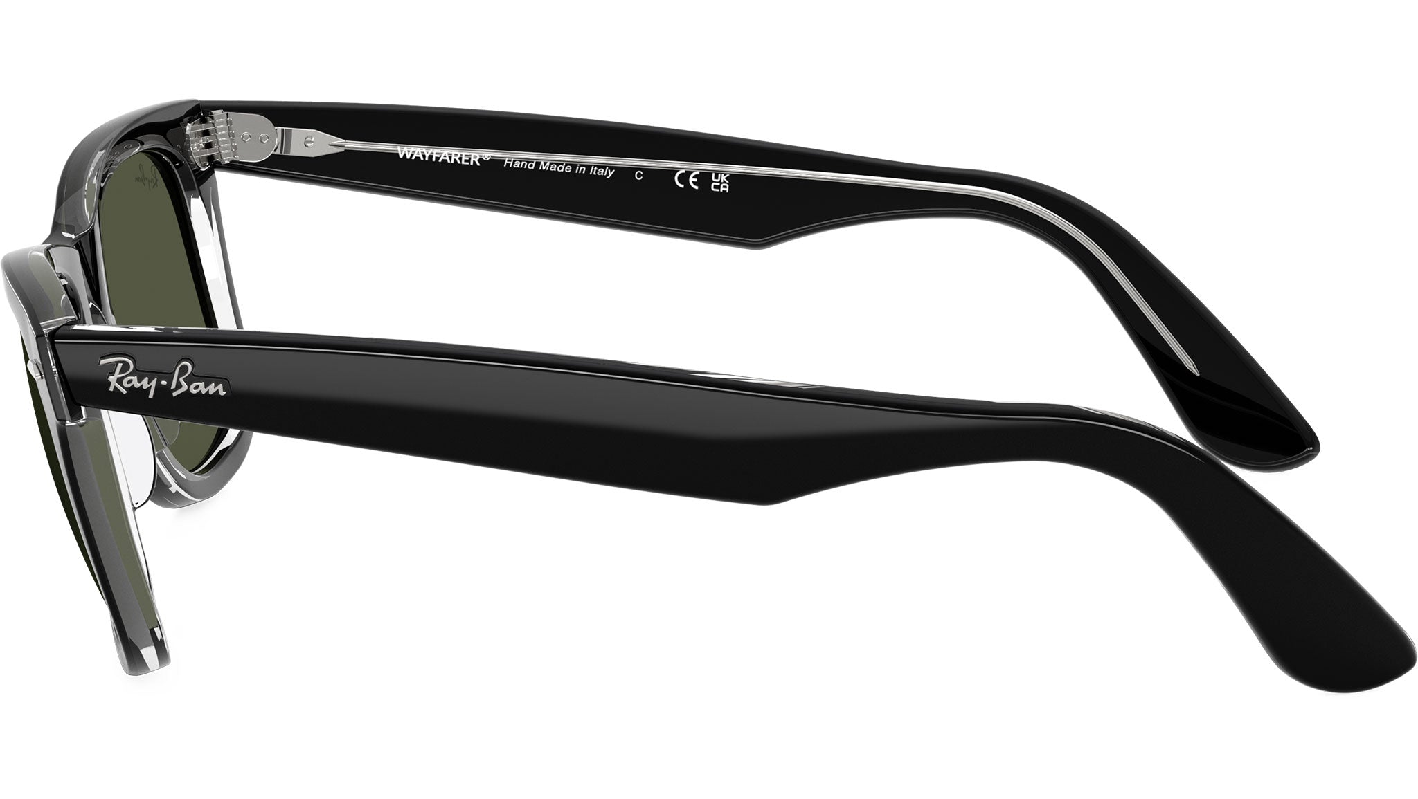 NAOYA様【希少】Ray-Ban Wayfarer RB2140A Wayfarer RB2140 Ray-Ban Sunglasses 129431 Black On Transparent