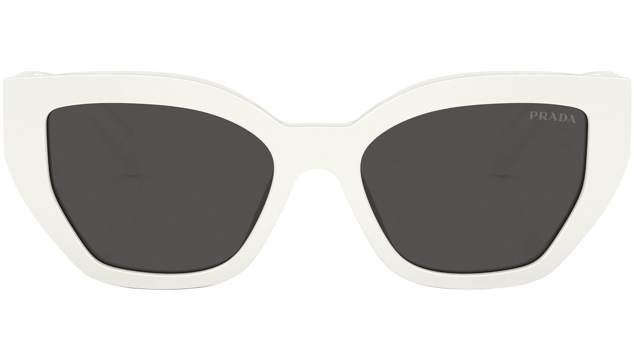 New PRADA Sunglasses Black White Talc Gold Symbole Oval Cat Eye Womens Prada SPRD02 Oval Sunglasses | Fashion Eyewear main image 2