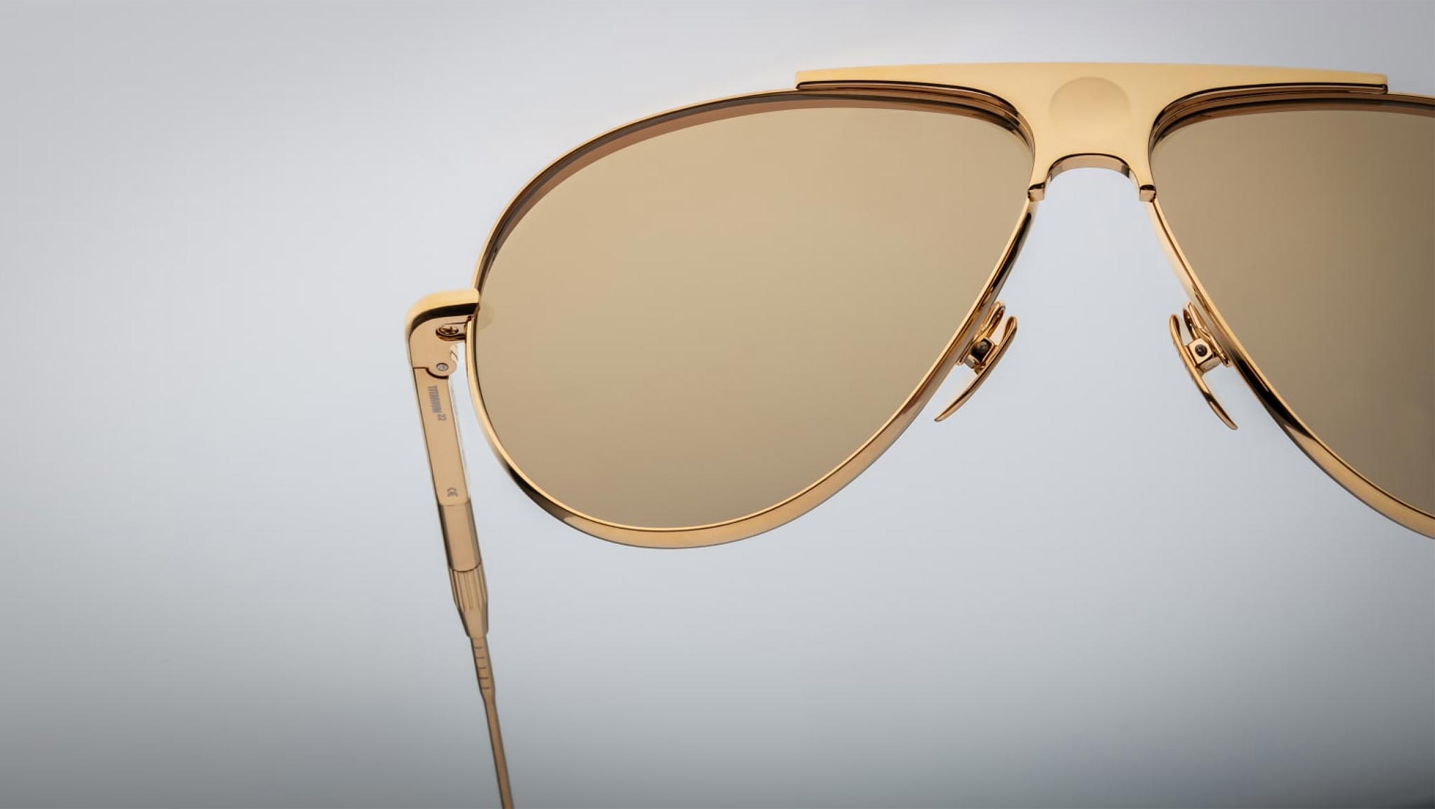 Magma glass golden（dia） Jacques Marie Mage Daido Gold Sunglasses - eye-oo.com