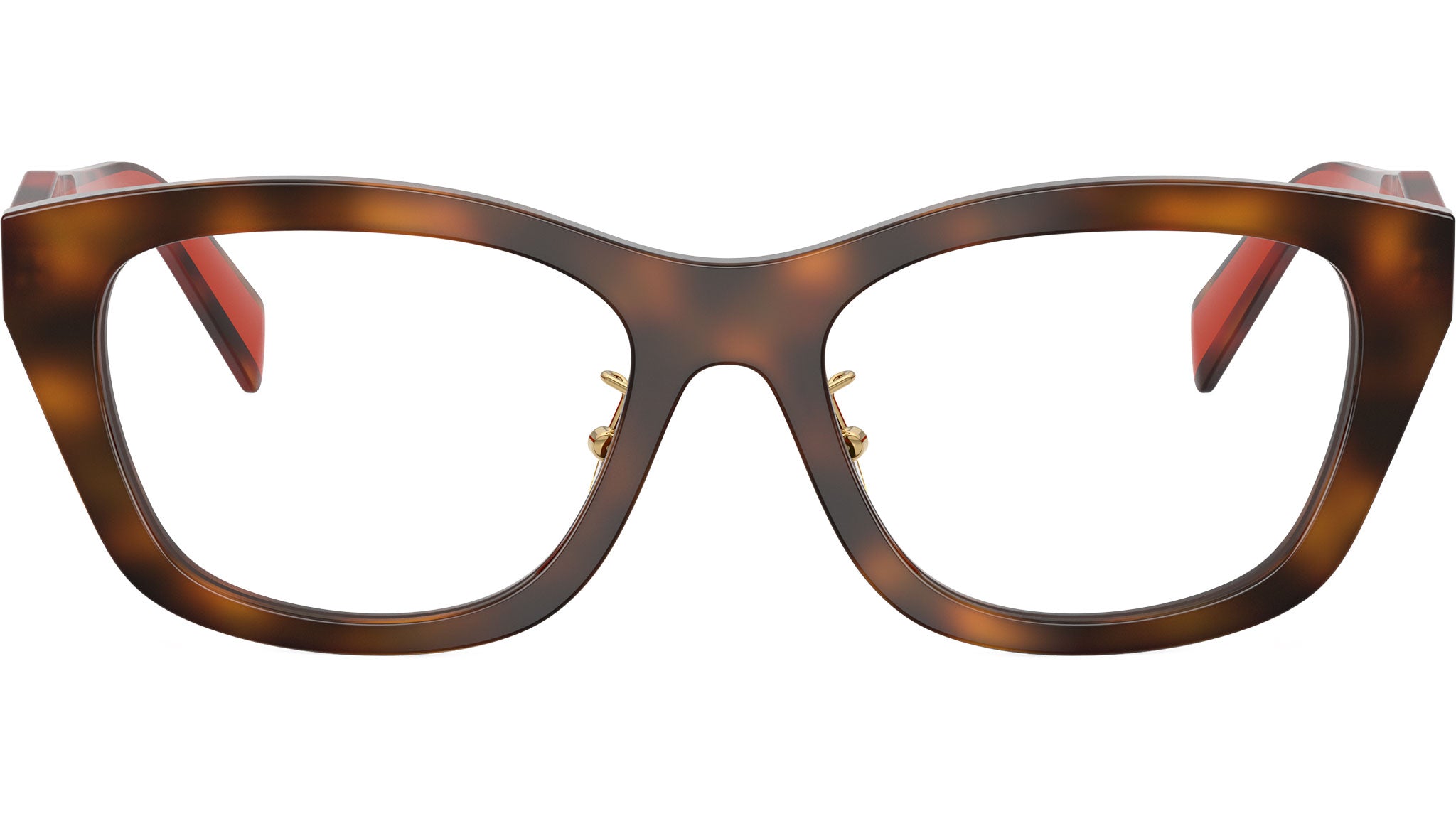 Prada Classic Rectangular Reading Glasses in Tortoiseshell Prada PR A05S 16O10C Sunglasses Men main image 4