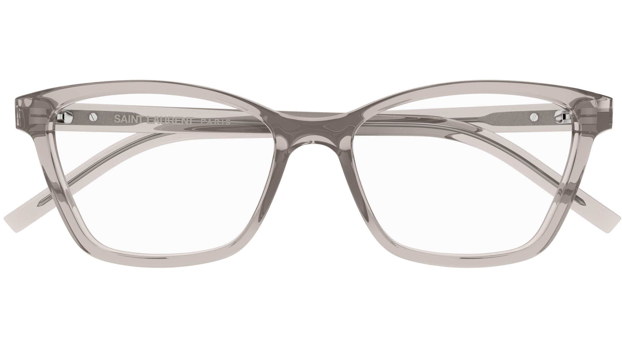 Saint Laurent SL M128 Eyeglasses 009 Transparent Nude - eye-oo.com