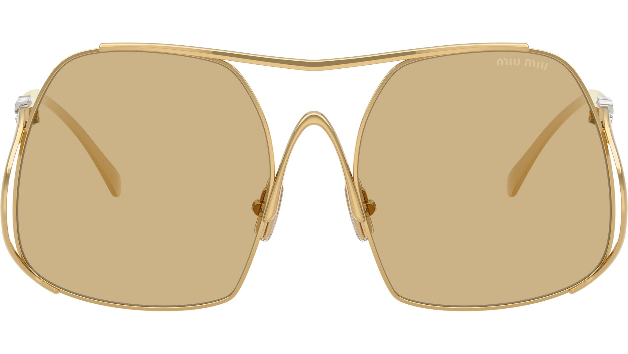 MU A55S Miu Miu Sunglasses 5AK10R Gold - eye-oo.com