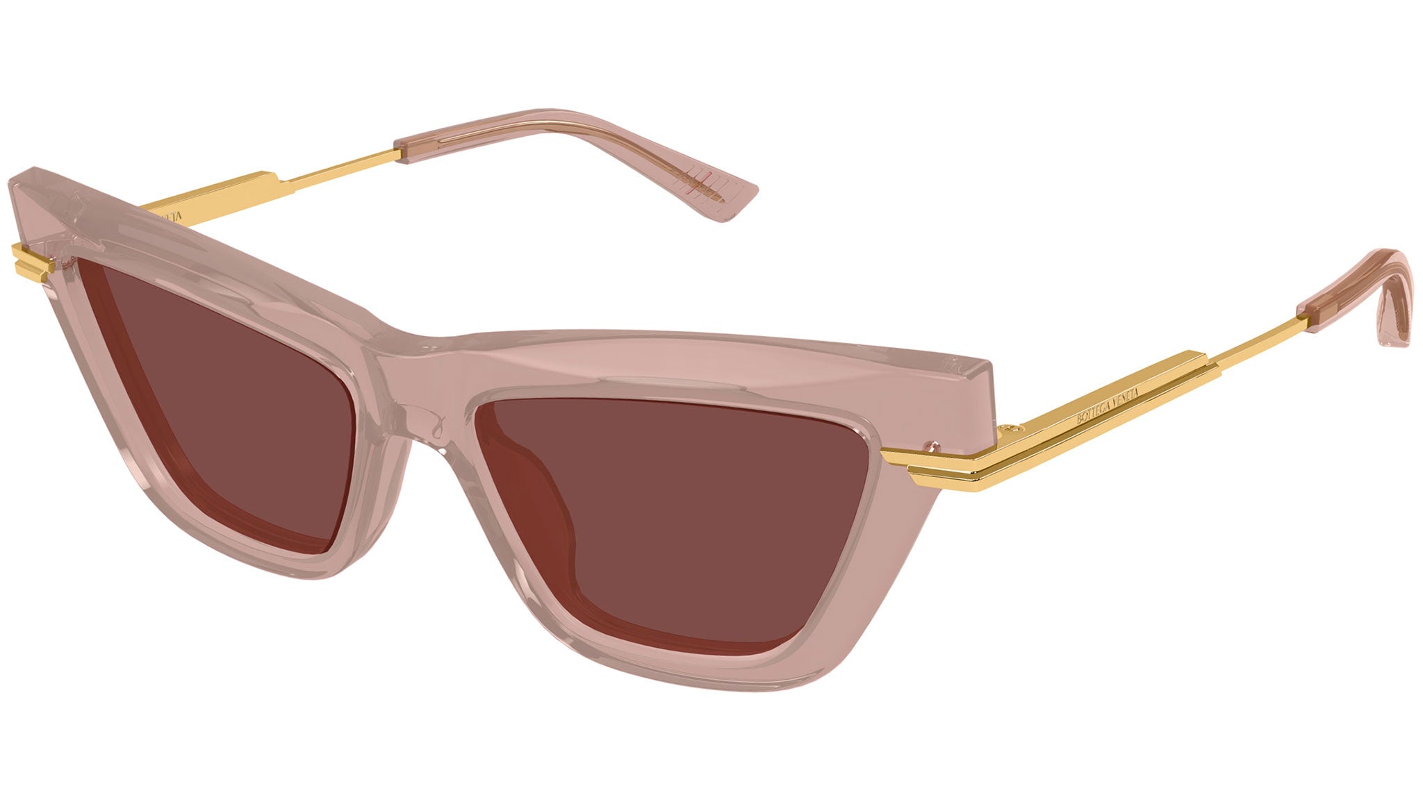 BV1241S Bottega Veneta Cat Eye Sunglasses 006 Intense Peach - eye