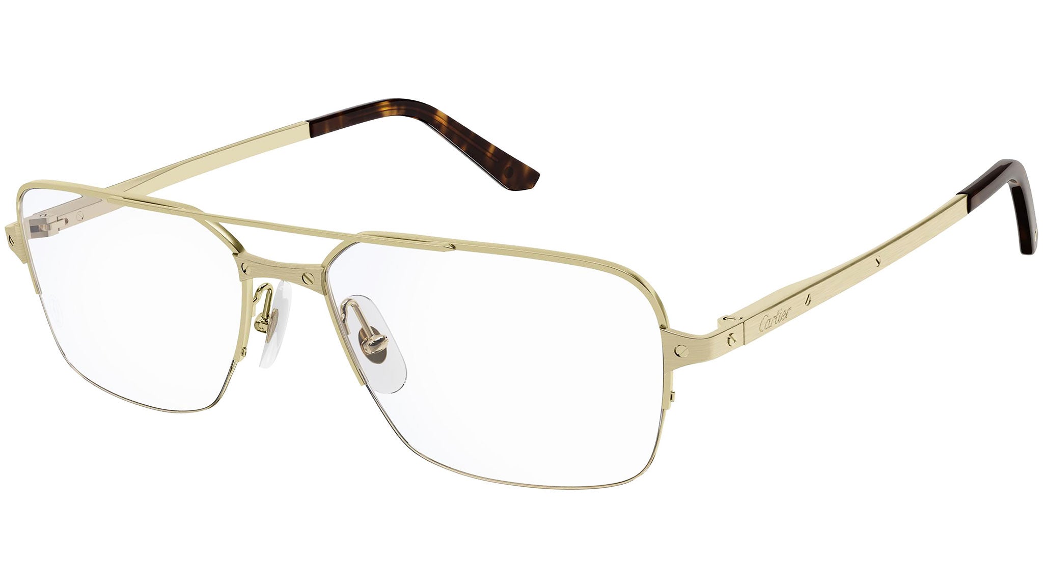 Cartier CT0308O Shiny Gold Optical Frame - eye-oo.com