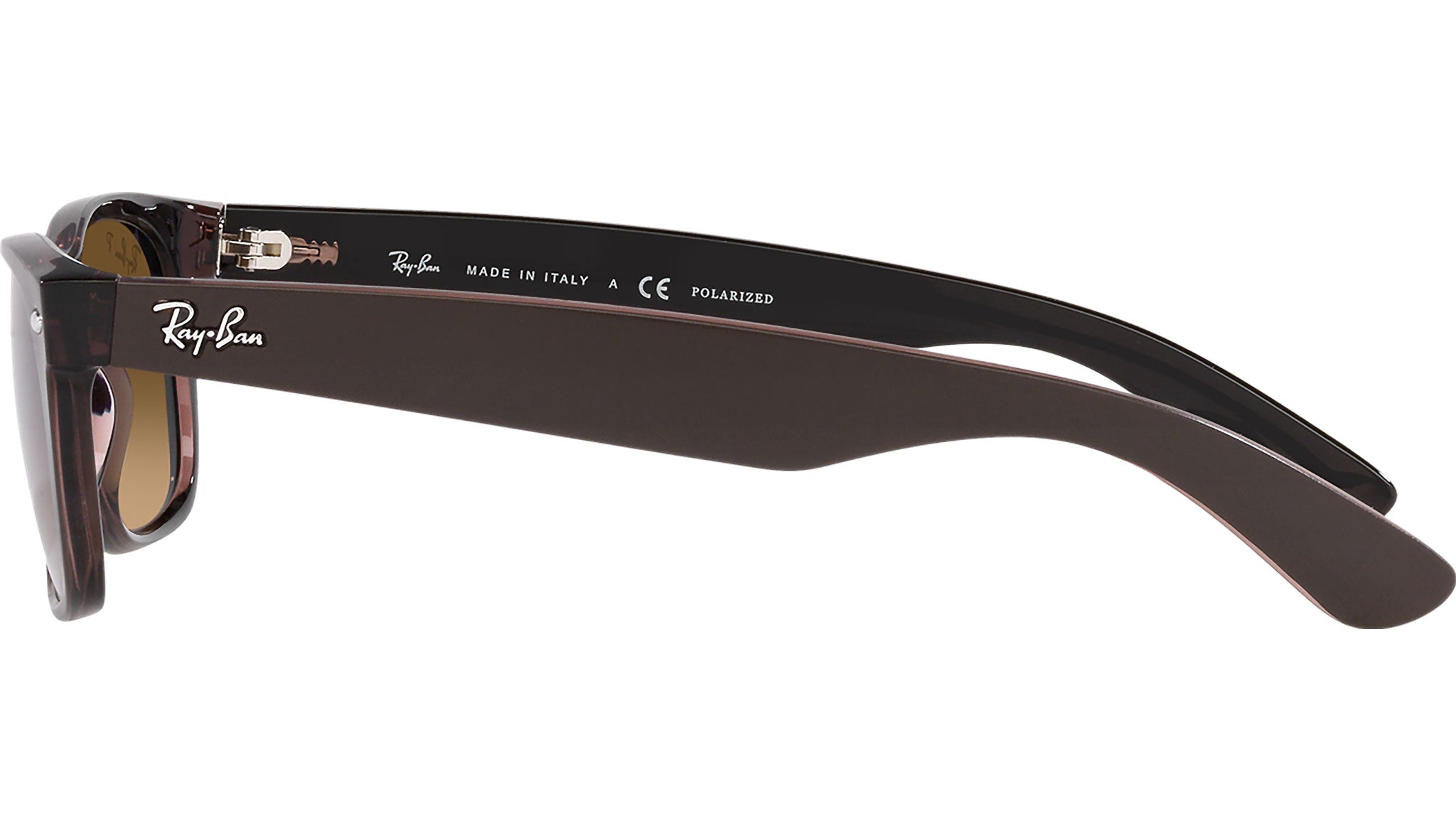 Ray-Ban New Wayfarer RB2132 6608M2 Brown Sunglasses - eye-oo.com
