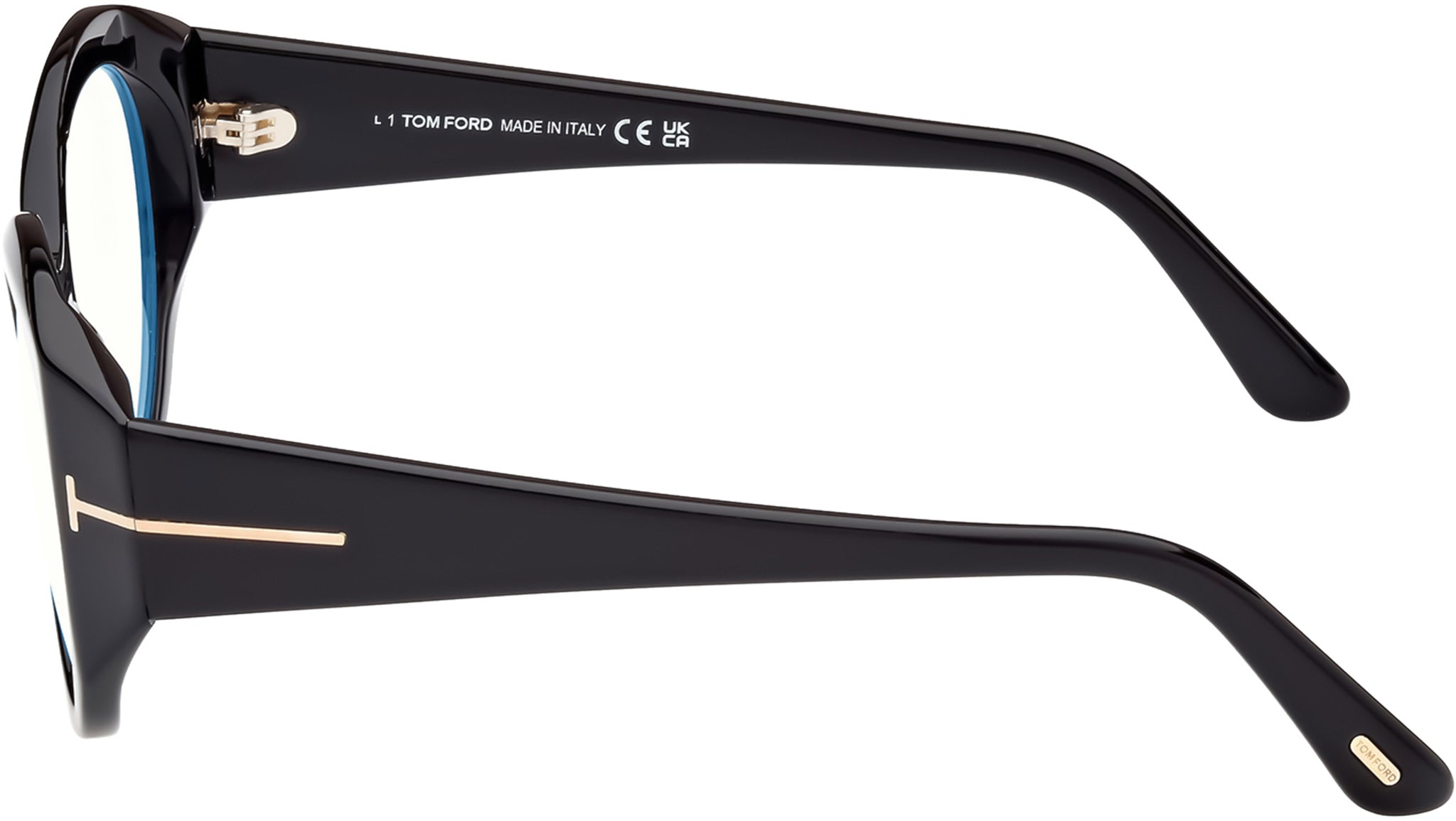 Tom Ford FT5950-B 001 Eyeglasses Black 53mm Oval Frame Tom Ford Glasses - FT5950-B | Vision Express main image 4