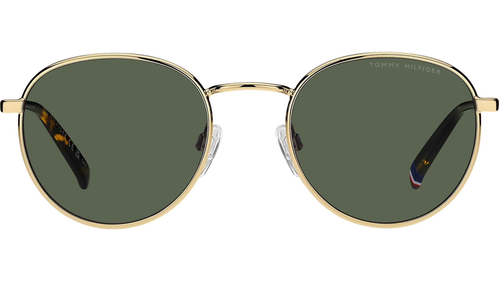 NWB - Tommy Hilfiger gold framed sunglasses Tommy Hilfiger Iron Aviator Sunglasses Gold And Brown  main image 4