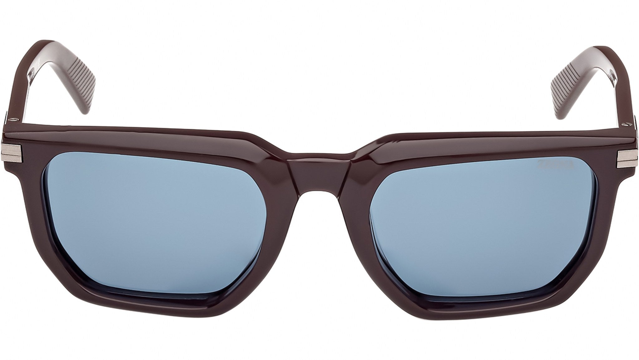 Zegna EZ0240 48V Sunglasses Shiny Dark Brown - eye-oo.com