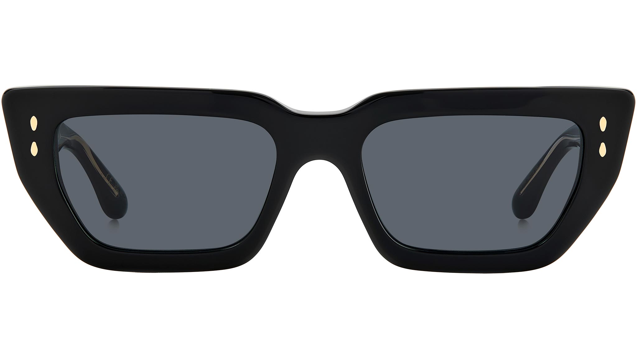 Isabel Marant Black Oversized Sunglasses with Square Shape and Dark Lenses LIZZY Sunglasses Woman black pall-gray | ISABEL MARANT  main image 2