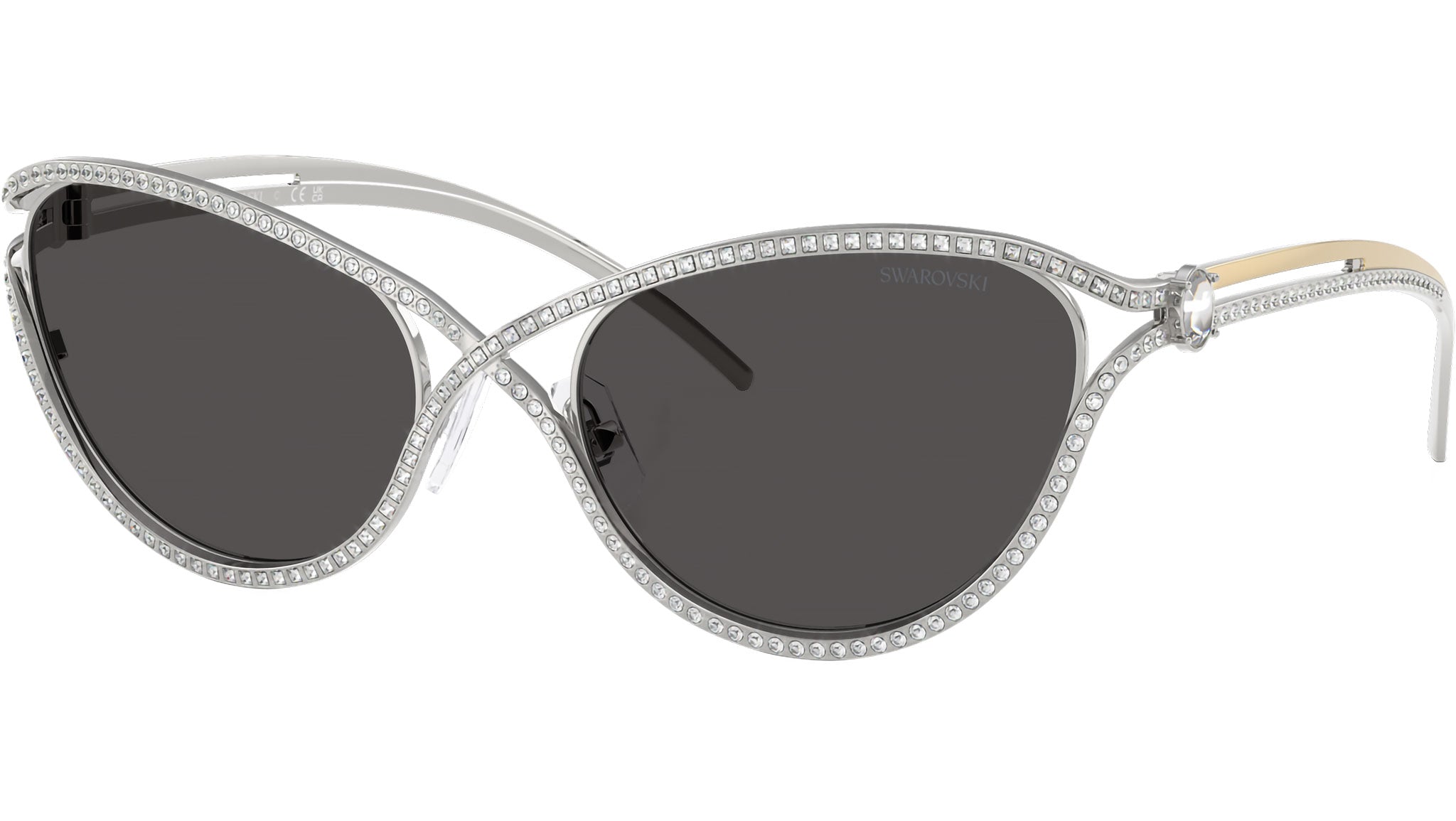 Swarovski SK7025 Sunglasses 400187 Silver - eye-oo.com