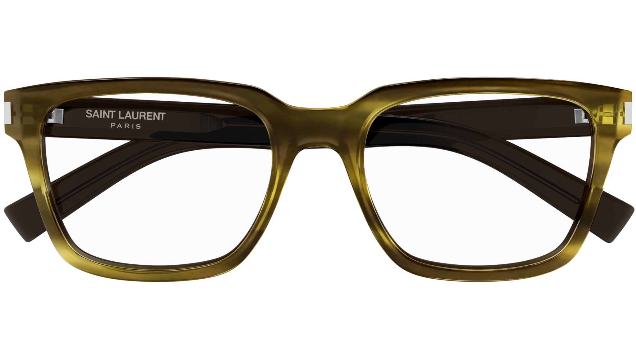 えば兄　STARE PARKER ブラウン　XL Saint Laurent SL 621 Eyeglasses 006 Brown Havana - eye-oo.com