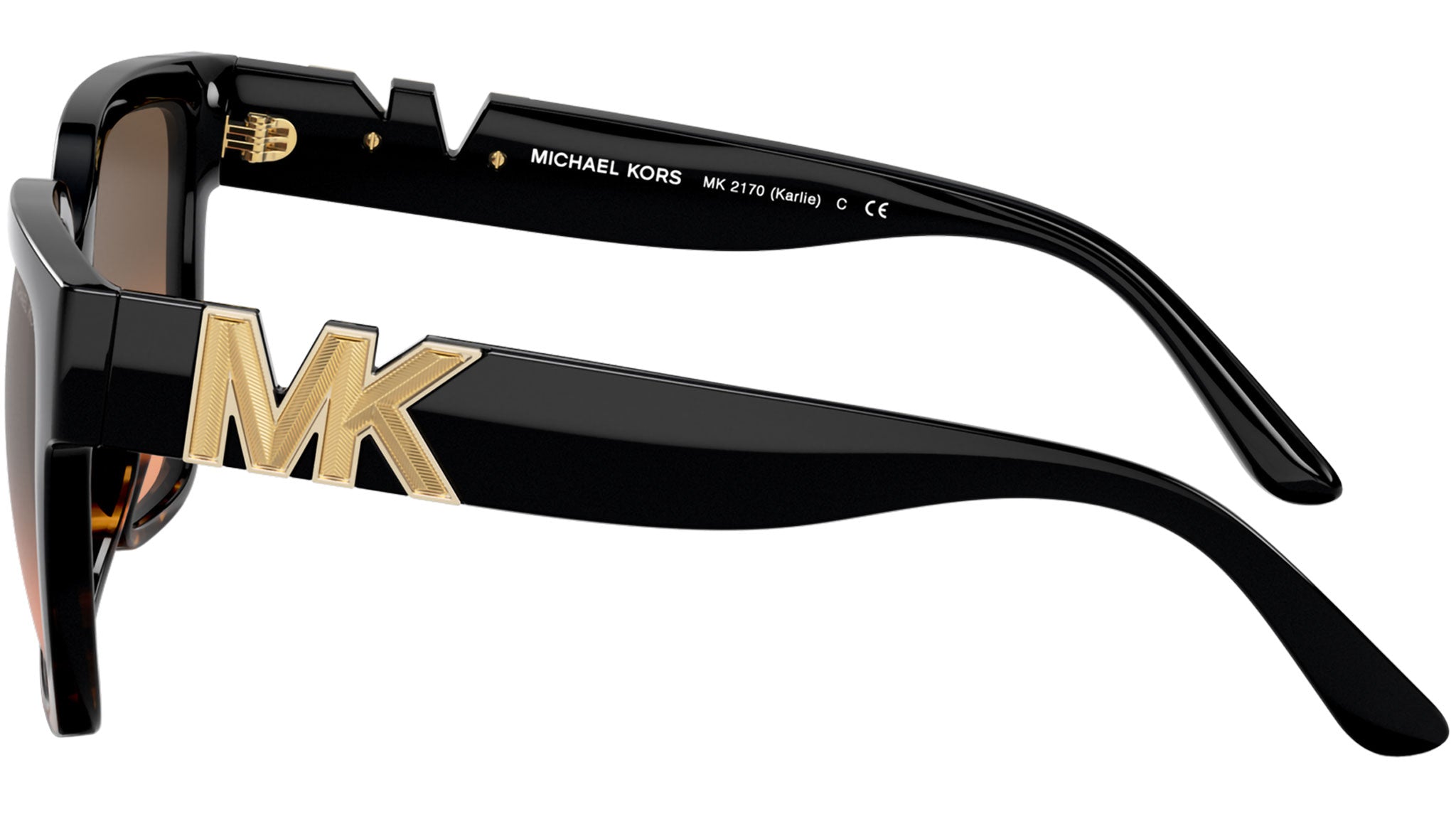 Michael Kors Karlie MK2170U Sunglasses 390818 Black Tortoise - eye