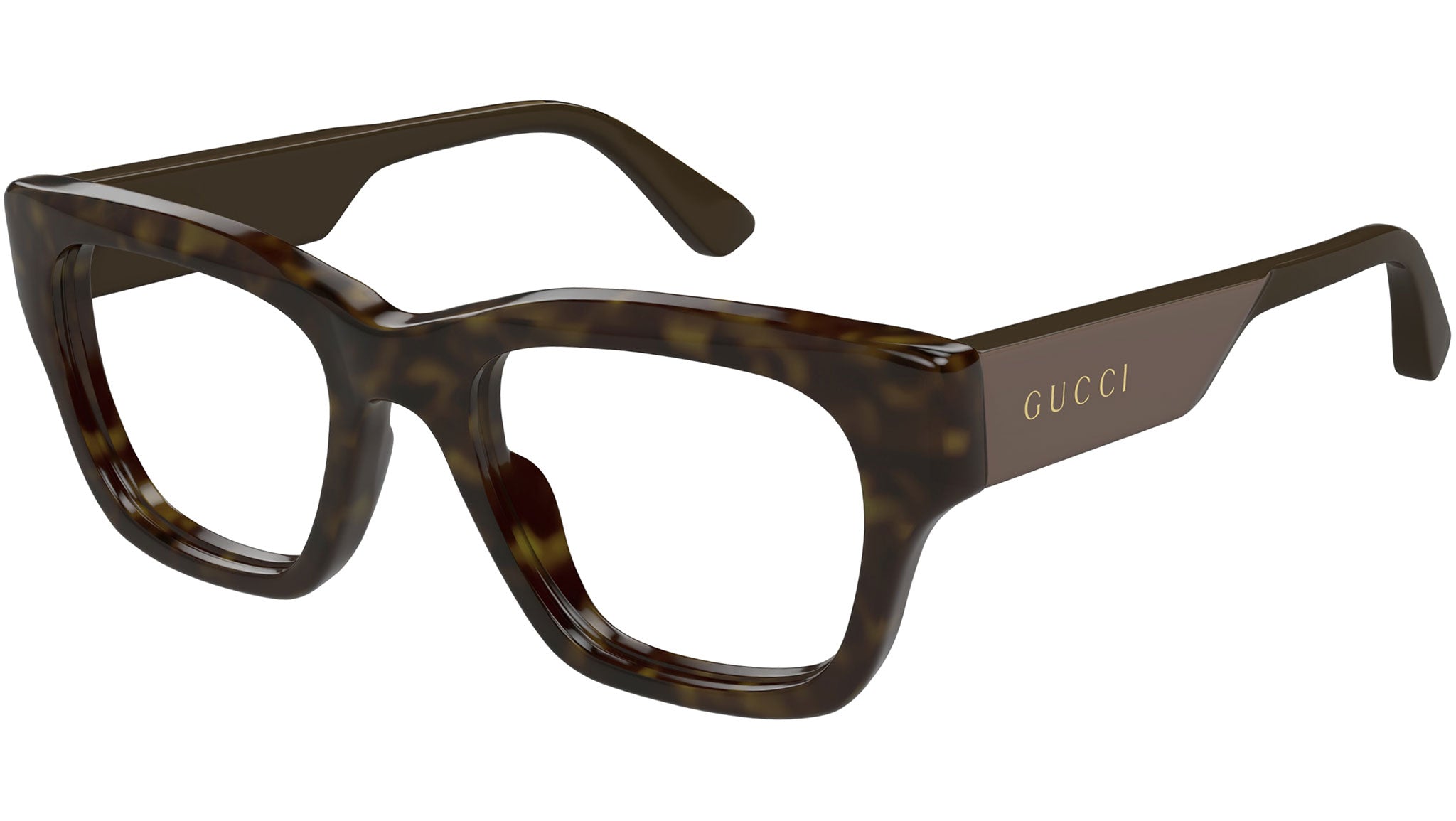 Gucci Havana Cat Eye Frame Acetate Designer Eyeglasses SRP: $550 Gucci GG1686O Havana Round Glasses - eye-oo.com main image 2