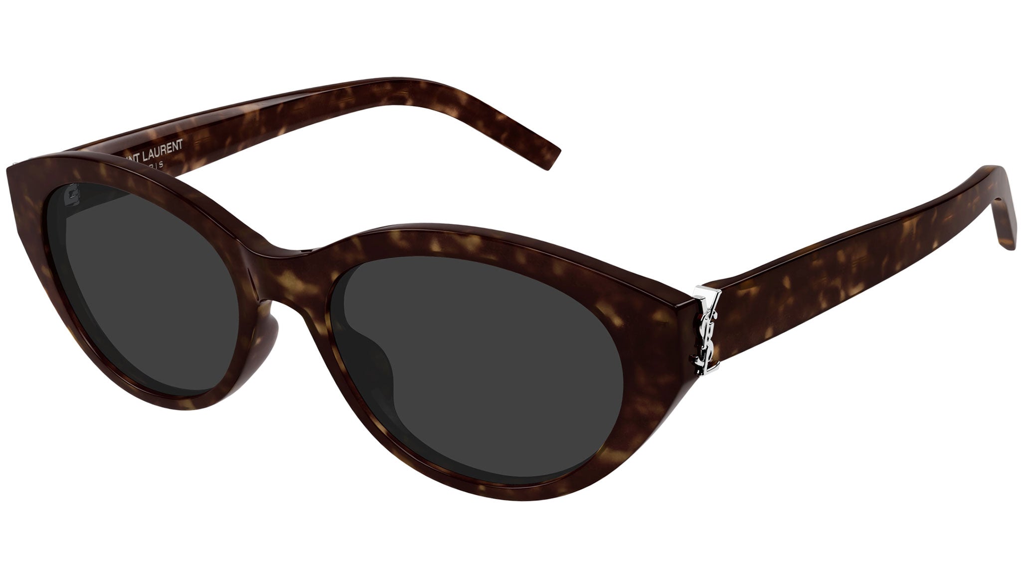 Saint Laurent SL M148 002 Oval Sunglasses Havana - eye-oo.com