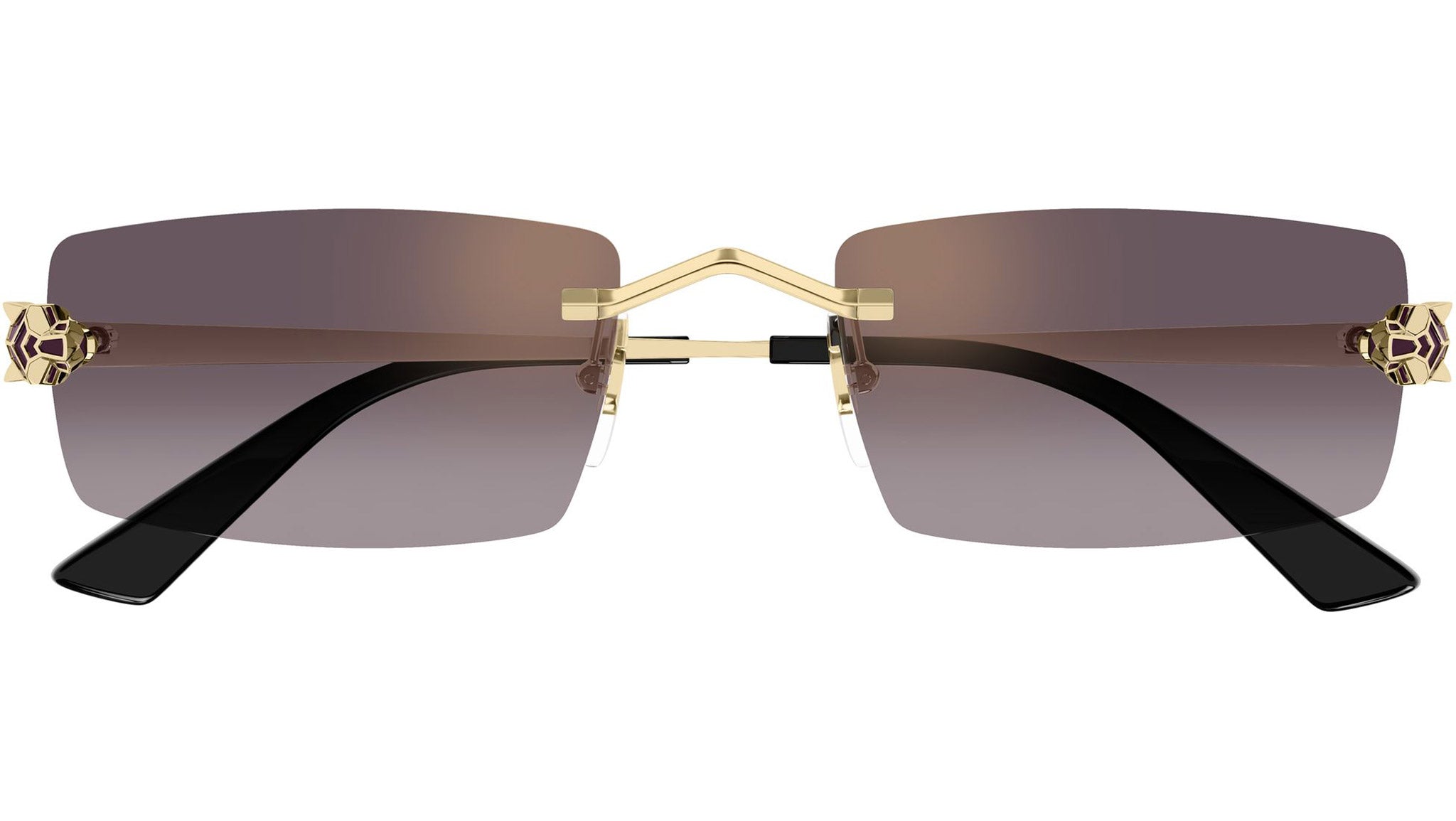 Cartier CT0598S Sunglasses 005 Shiny Gold - eye-oo.com display picture 2