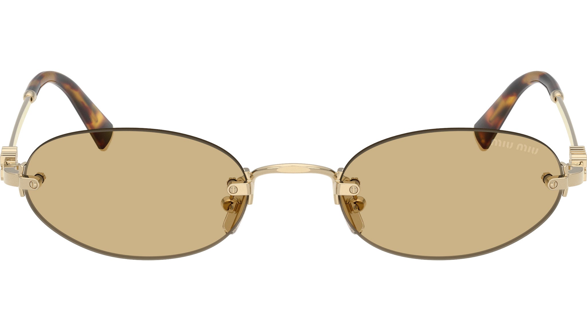 MU A54S Miu Miu Sunglasses ZVN10R Pale Gold - eye-oo.com
