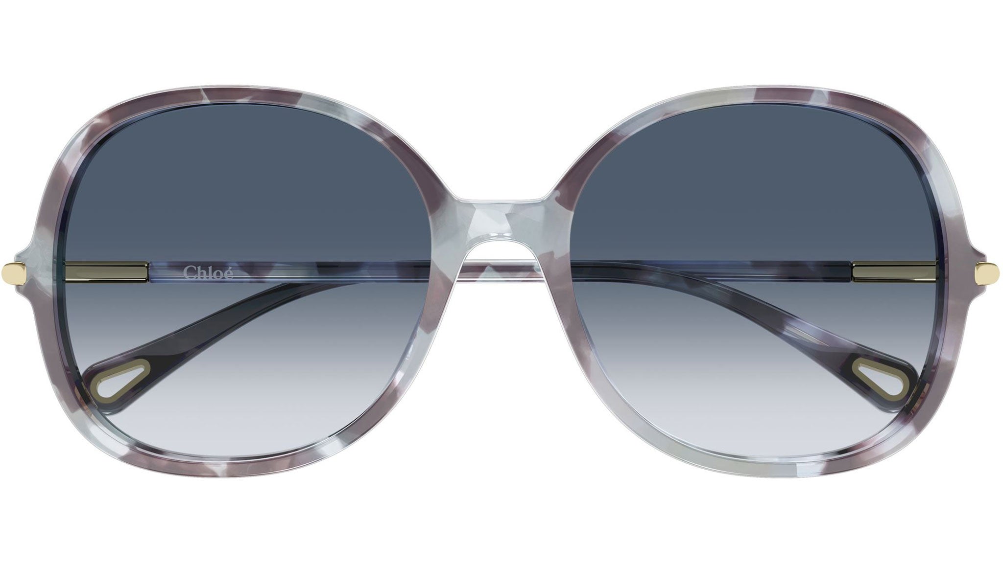 CH0383S Chloé Panthos Sunglasses 001 Havana Gradient Blue  display picture 3