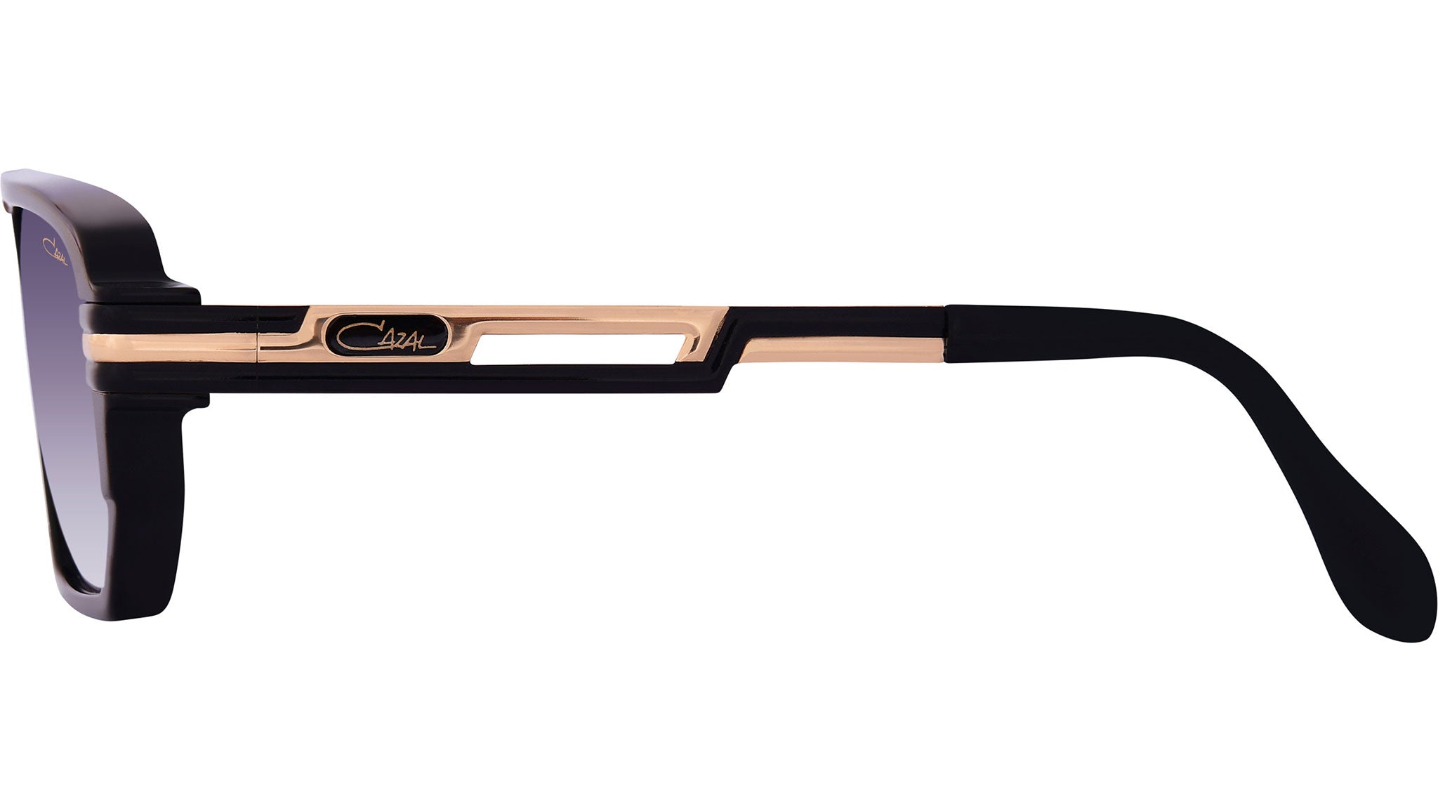 Cazal Model 8045 Sunglasses 001 Black and Gold - eye-oo.com