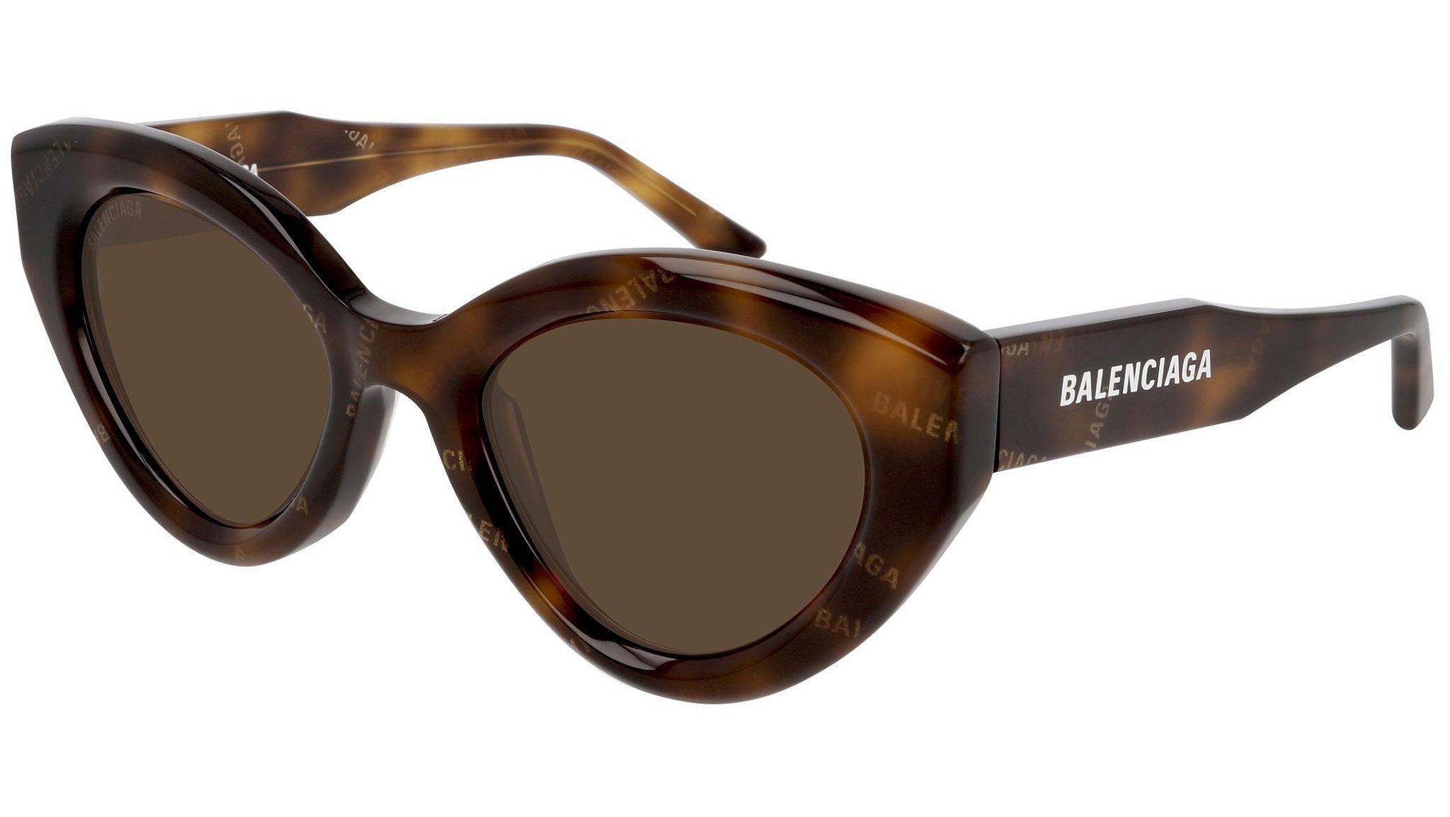 Balenciaga BB0073S 002 Shiny Dedicated Havana Sunglasses  display picture 3