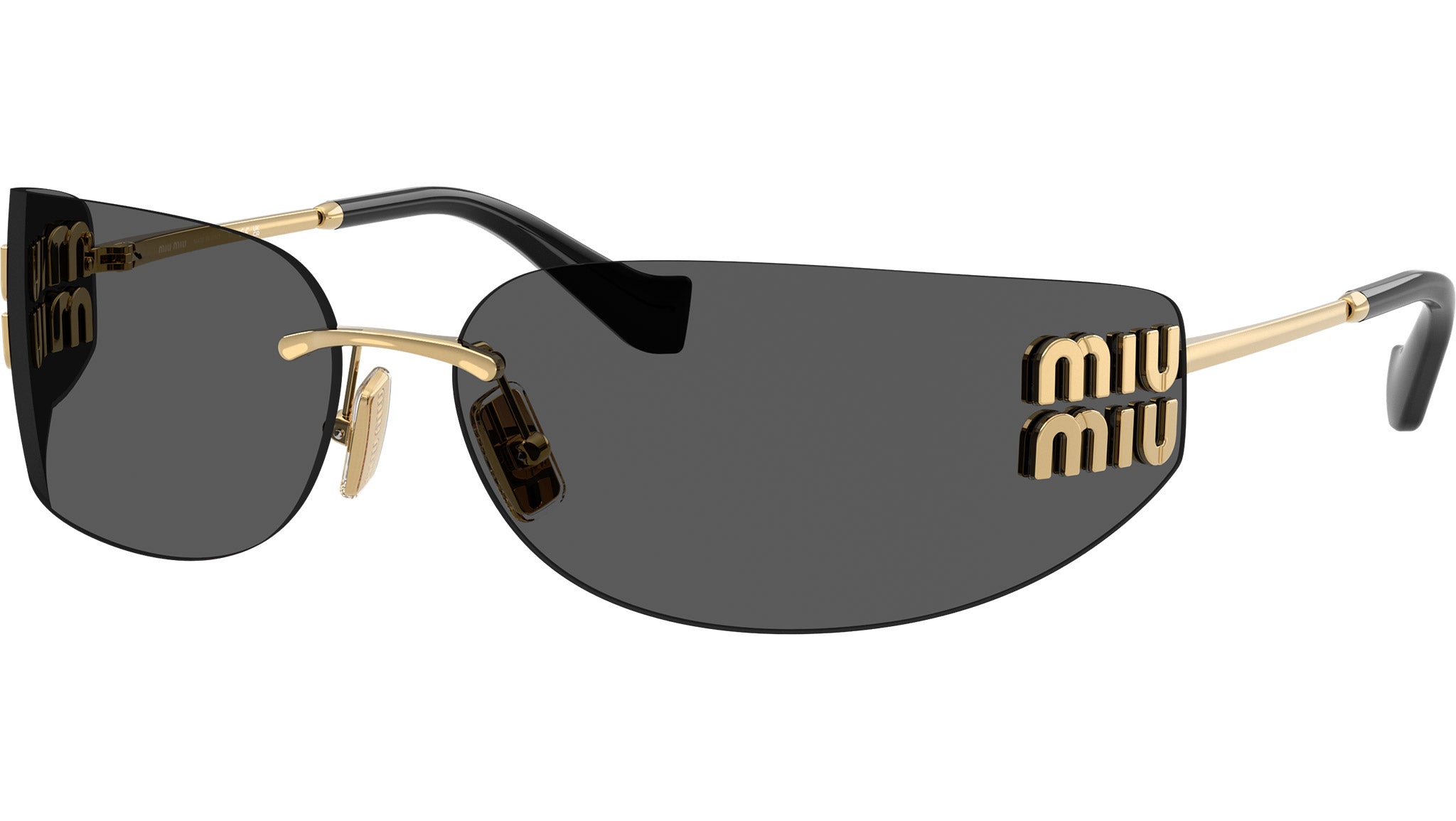 Miu Miu MUA51S Sunglasses 5AK5S0 Gold - eye-oo.com