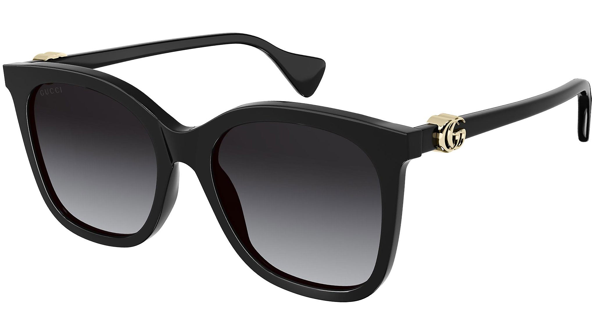 Gucci GG1071S 001 Black Grey Cat Eye Sunglasses - eye-oo.com