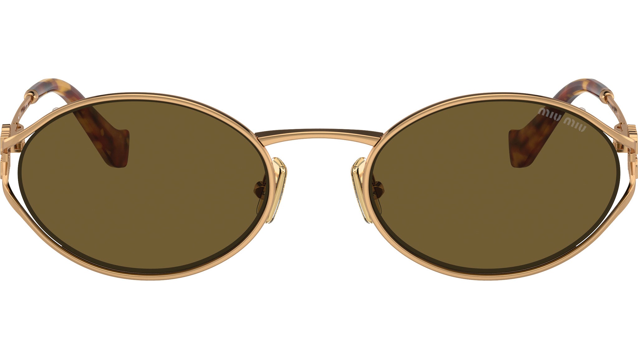 Miu Miu MU 52YS Sunglasses 7OE01T Gold - eye-oo.com
