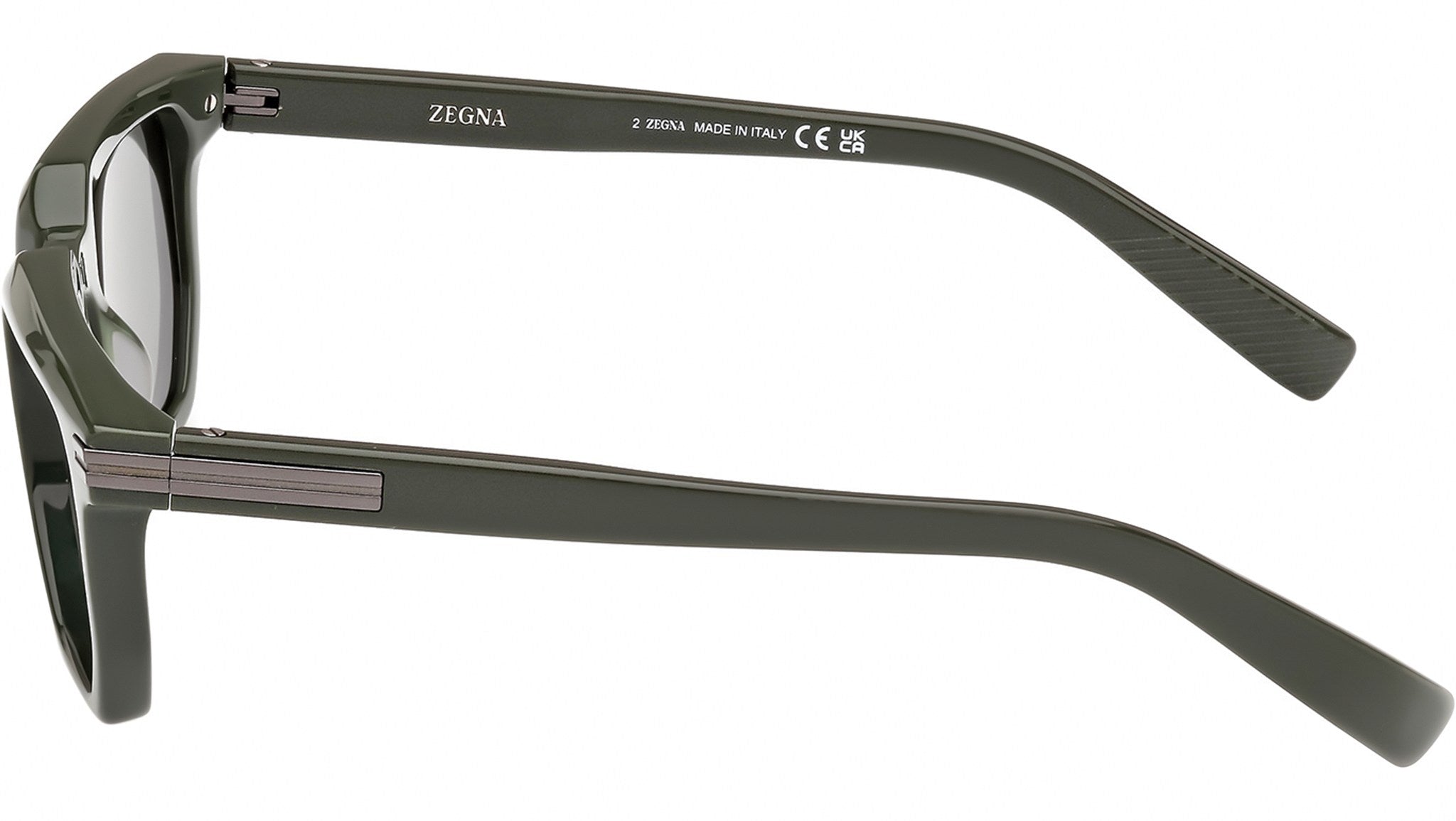 Zegna EZ0240 96A Sunglasses Shiny Dark Green - eye-oo.com
