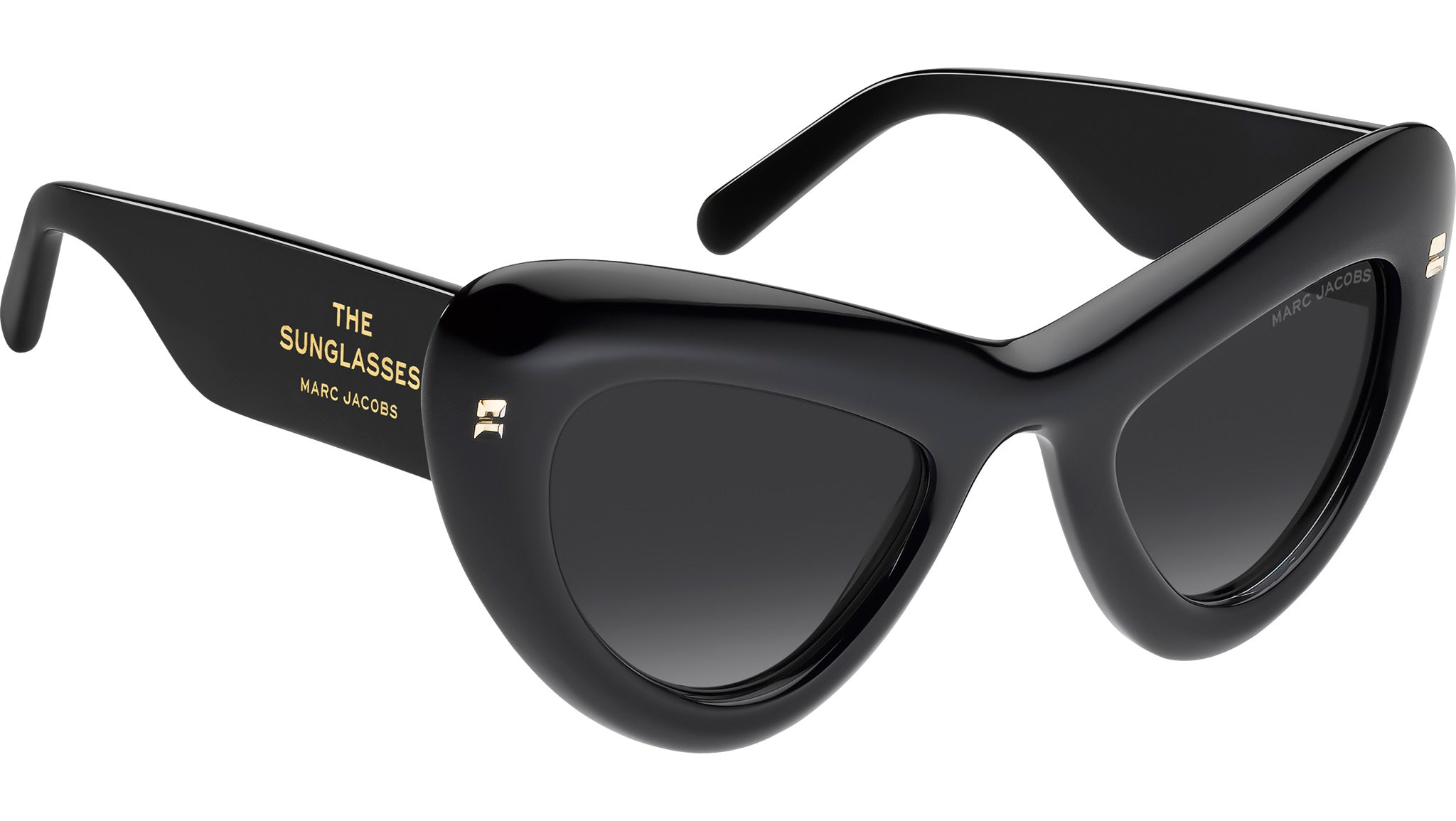 Marc Jacobs MARC 798/S STR,        BLACK CRYSTAL/Grey, Cat Eye, Size48X24X140 Marc Jacobs Grey Cat Eye Sunglasses Marc 500/s 0807/9o 54 in  main image 2