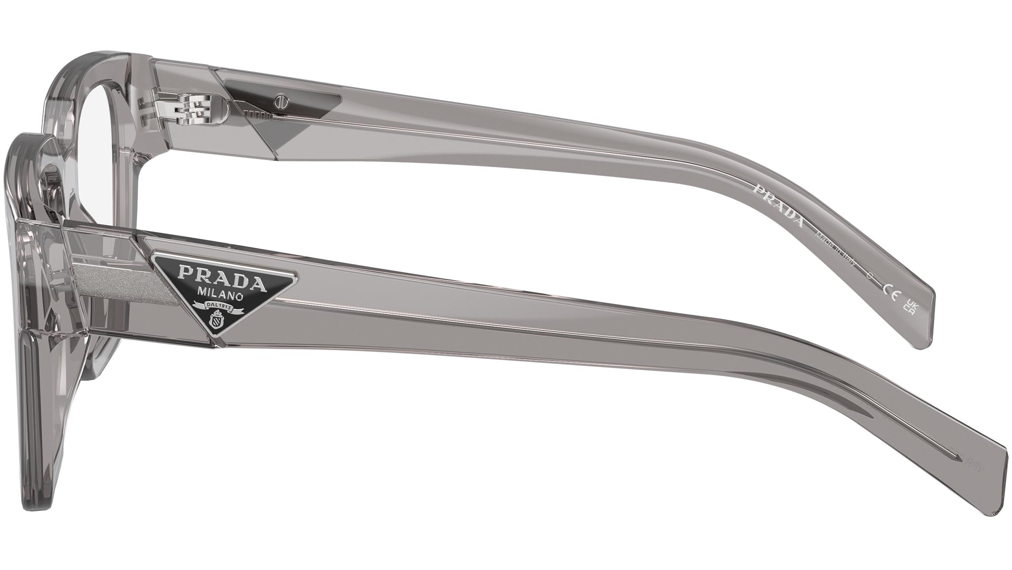 Prada PR 08ZV Eyeglasses 18S1O1 Asphalt - eye-oo.com