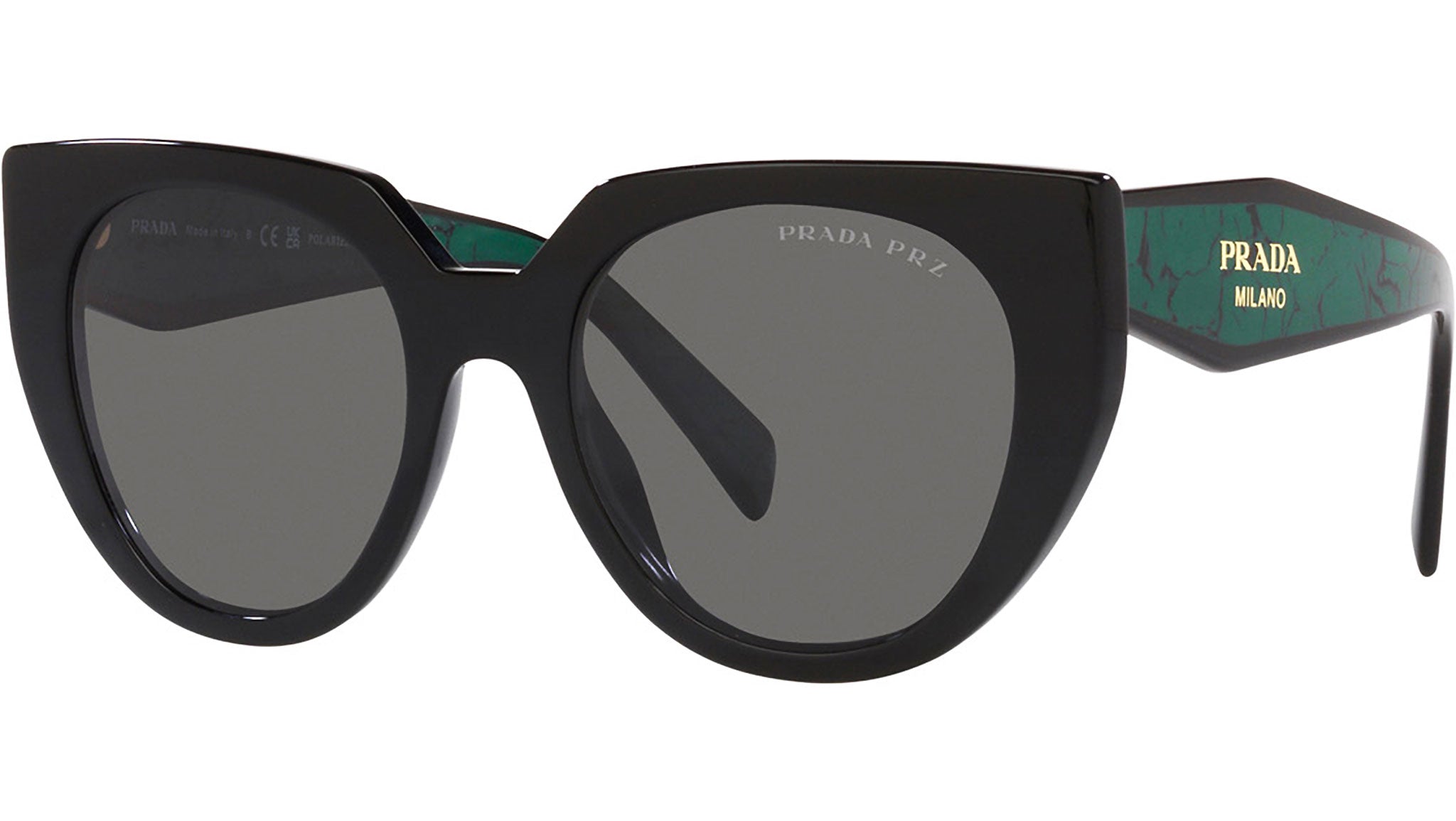 Prada PR 14WS 1AB5Z1 Sunglasses Black - eye-oo.com