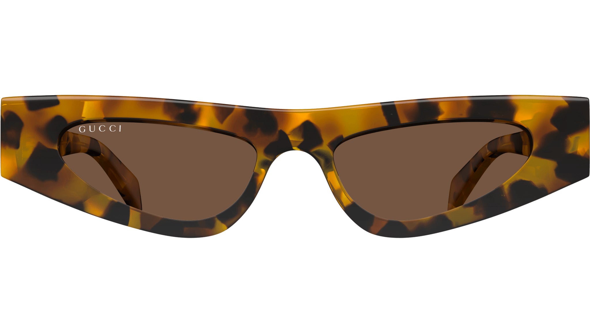 Gucci GG1779S 004 Sunglasses Brown Havana Cat Eye Frame, Brown Lenses Gucci Sunglasses GG1779S 004 Shiny Spotted Havana - eye-oo.com main image 2