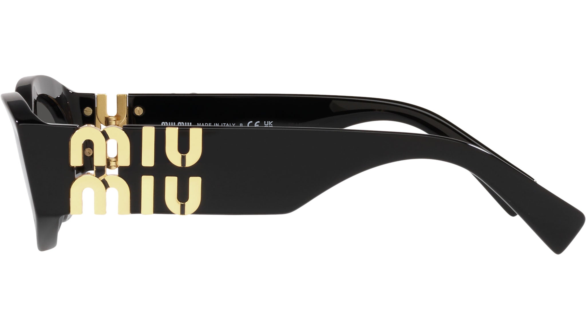 miu miu ブラック サングラス　MU 11WS 1AB5S0 Miu Miu MU 11WS 1AB5S0 Sunglasses - US 小物