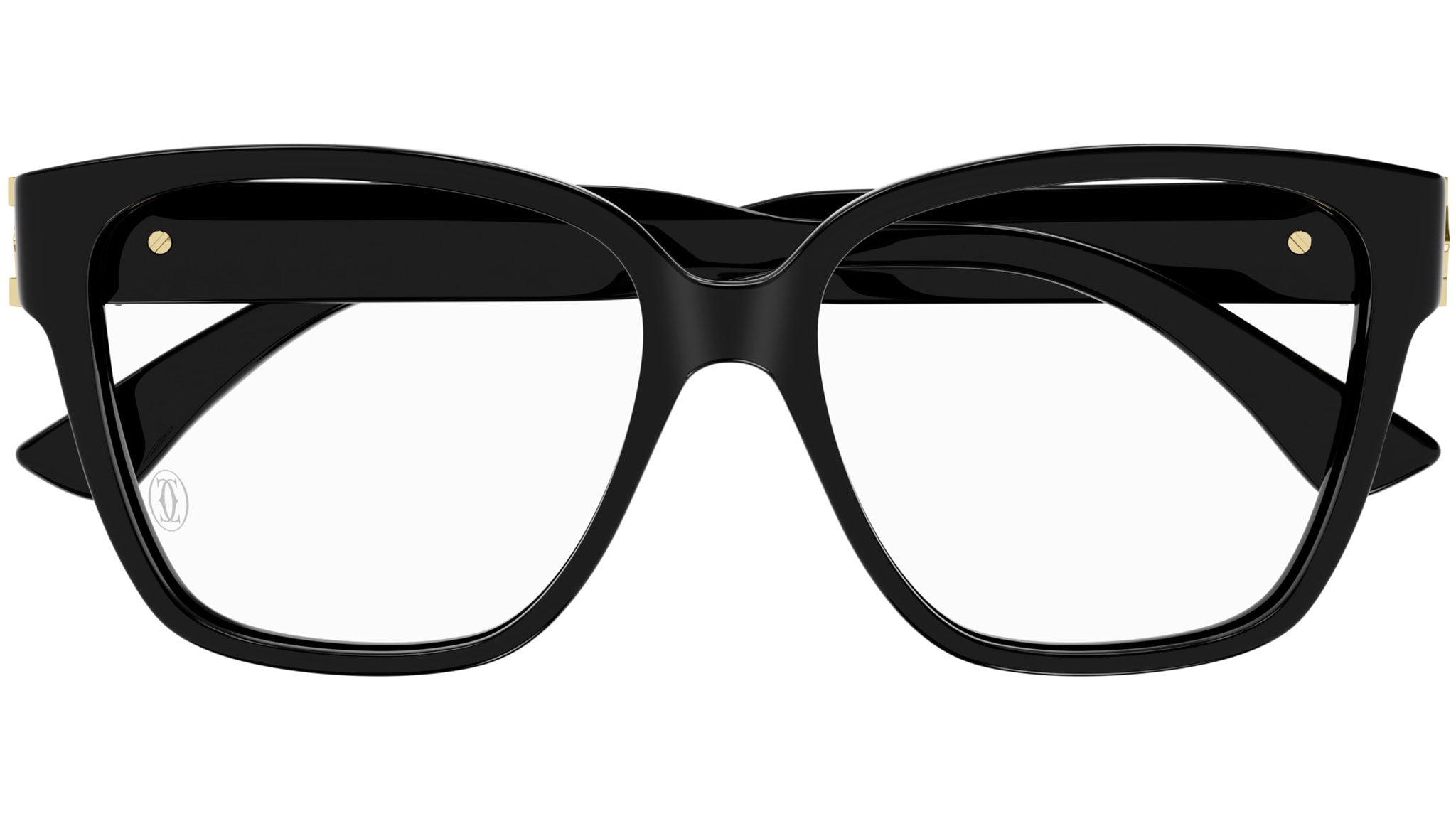 Cartier CT0451O 001 Eyeglasses Shiny Black - eye-oo.com