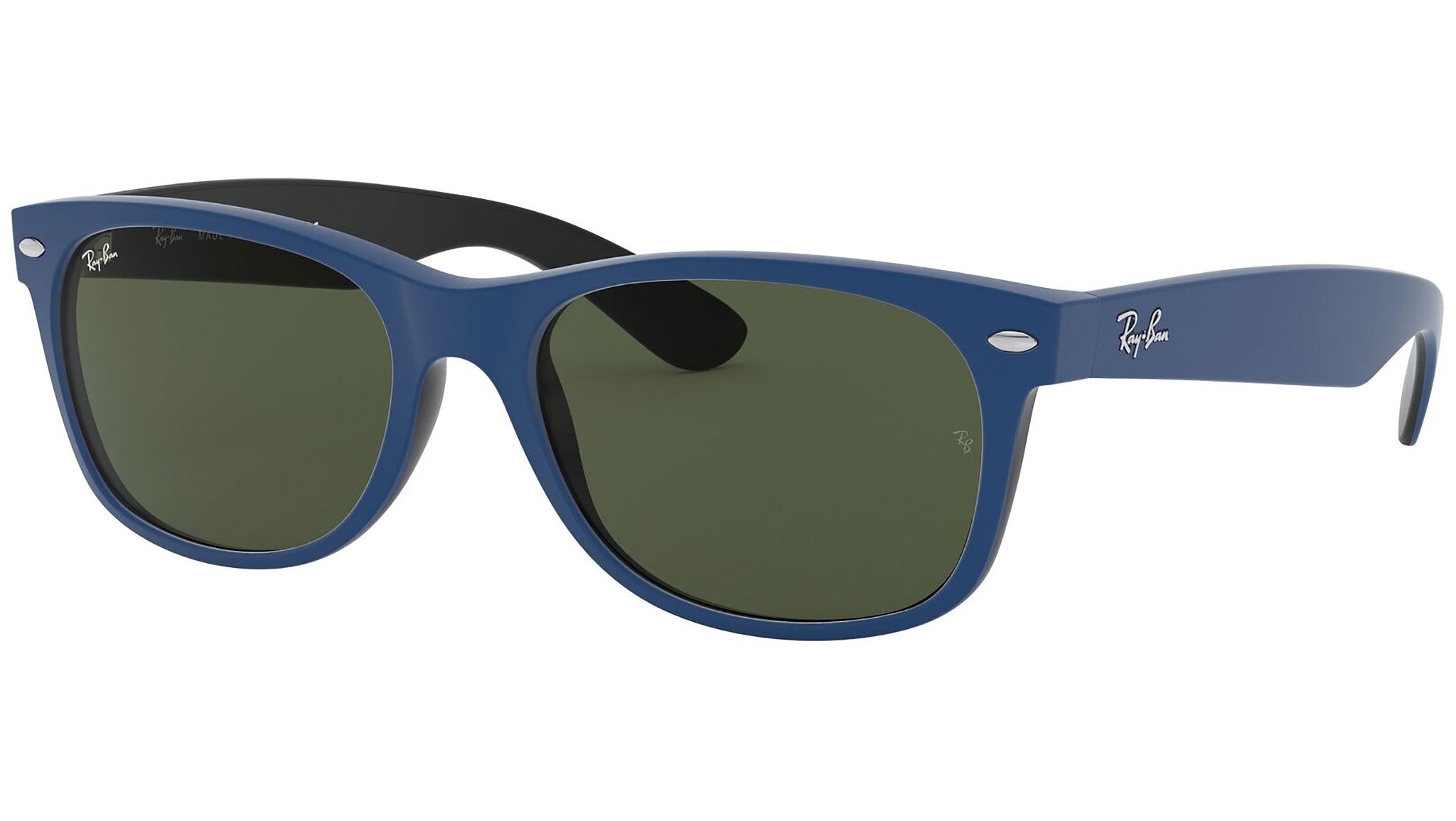 Ray-Ban New Wayfarer RB2132 646331 Blue Sunglasses - eye-oo.com