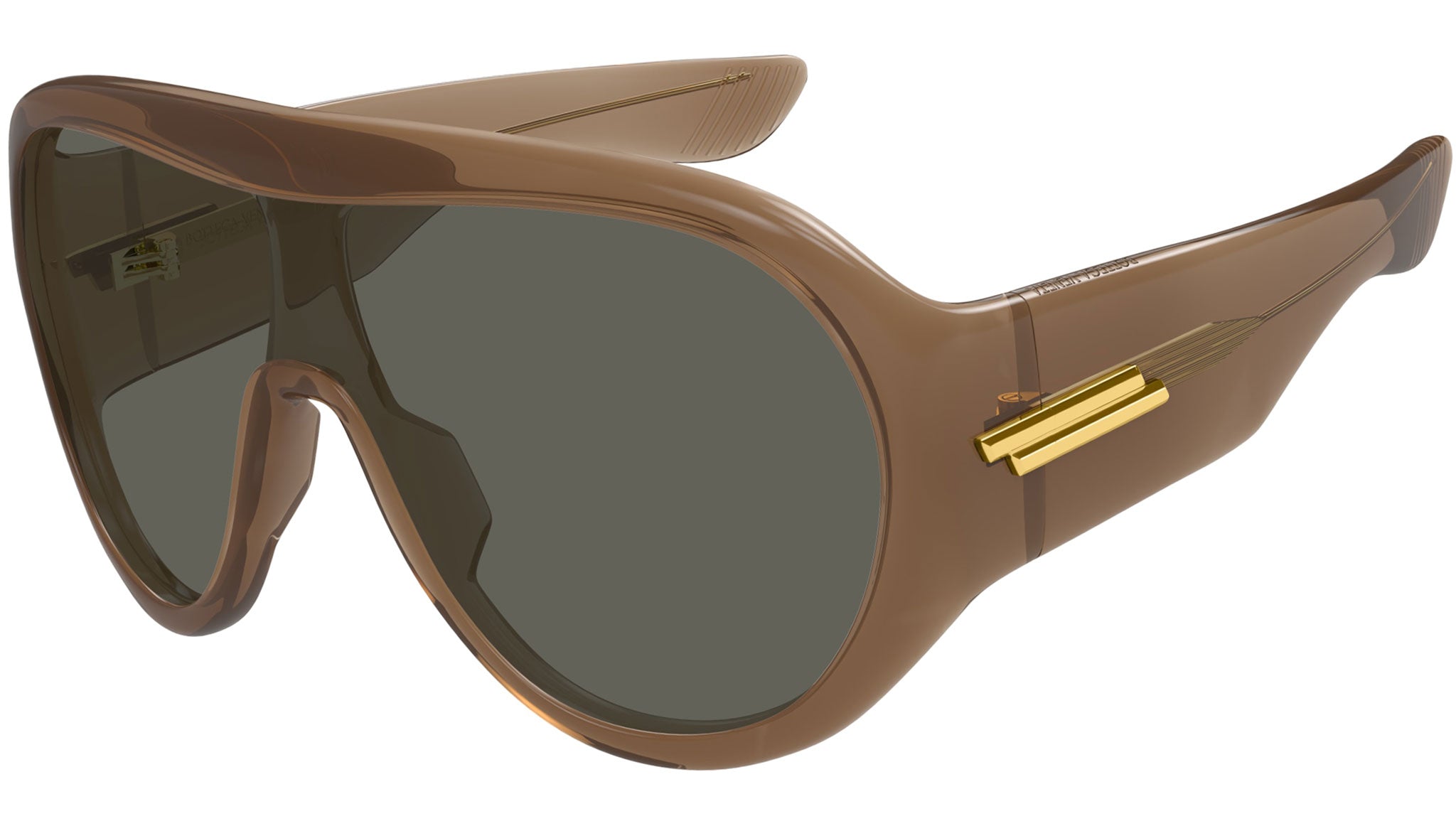 Bottega Veneta Sunglasses BV1345S 005 Transparent Warm Caramel