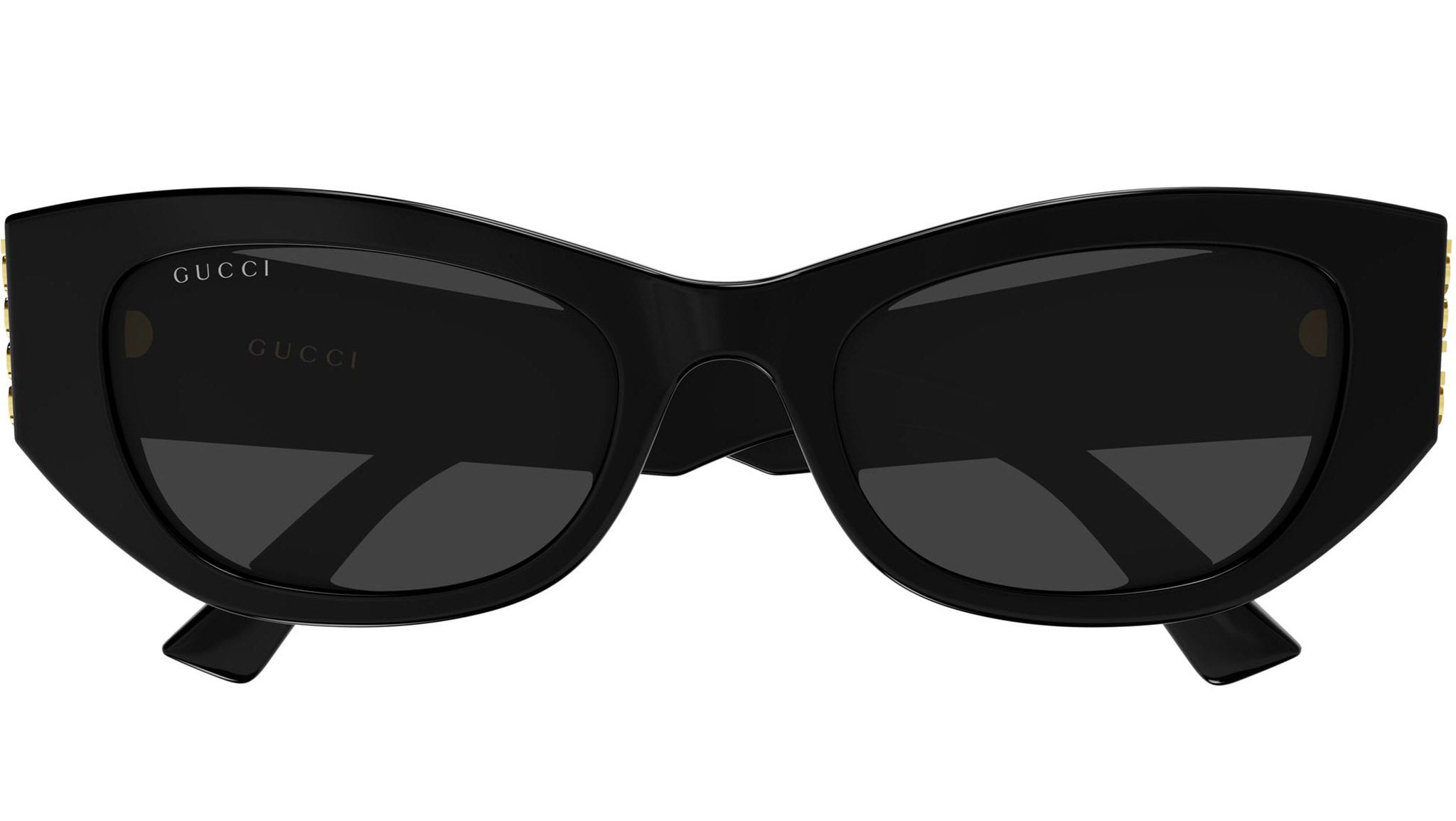 Gucci GG2044SA 001 Women Sunglasses Black Cat Eye Frame, Grey Lenses Gucci GG2044SA 001 Black Grey Sunglasses - eye-oo.com main image 3