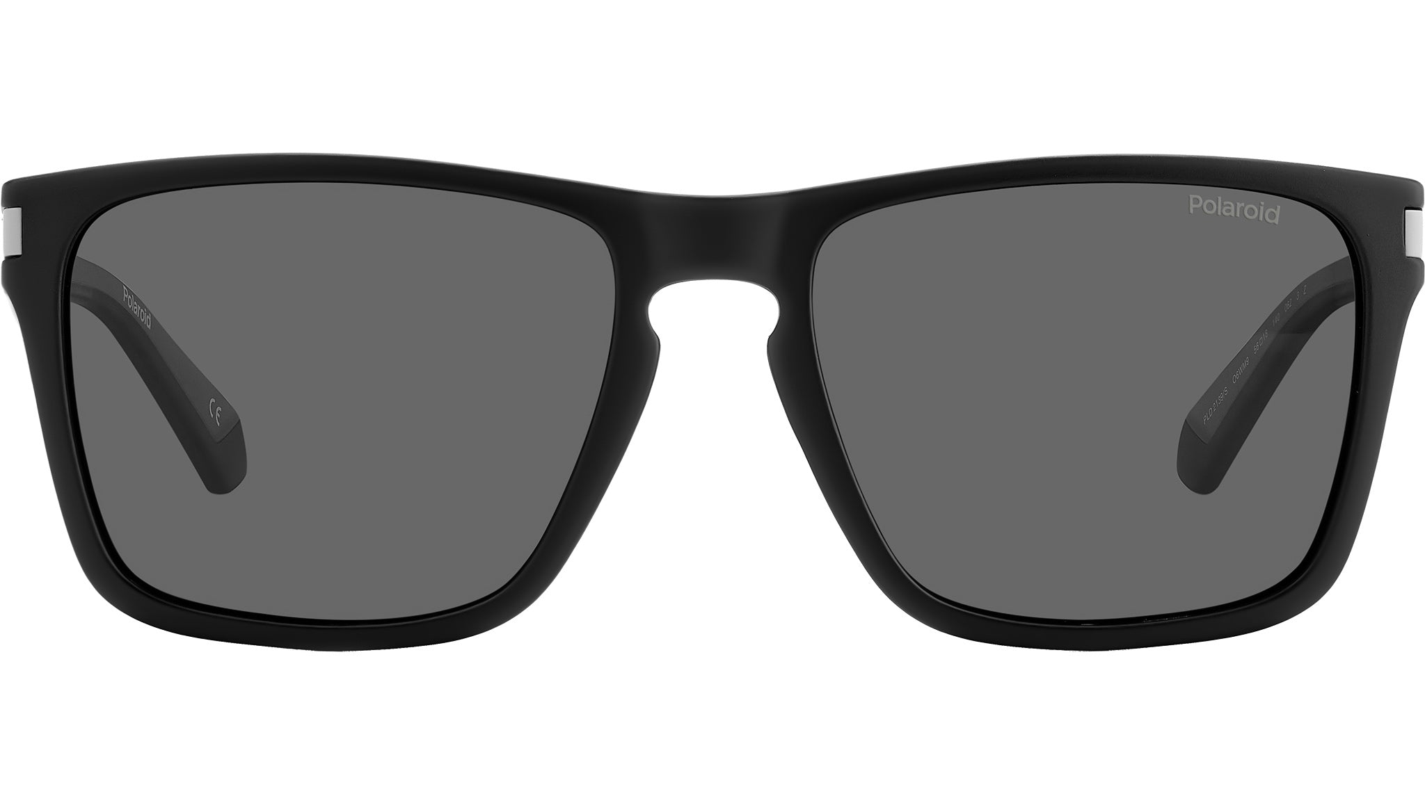 Polaroid Black Sunglasses with Gray Lenses Polaroid PLD 2164/S Square Sunglasses | Fashion Eyewear US main image 3