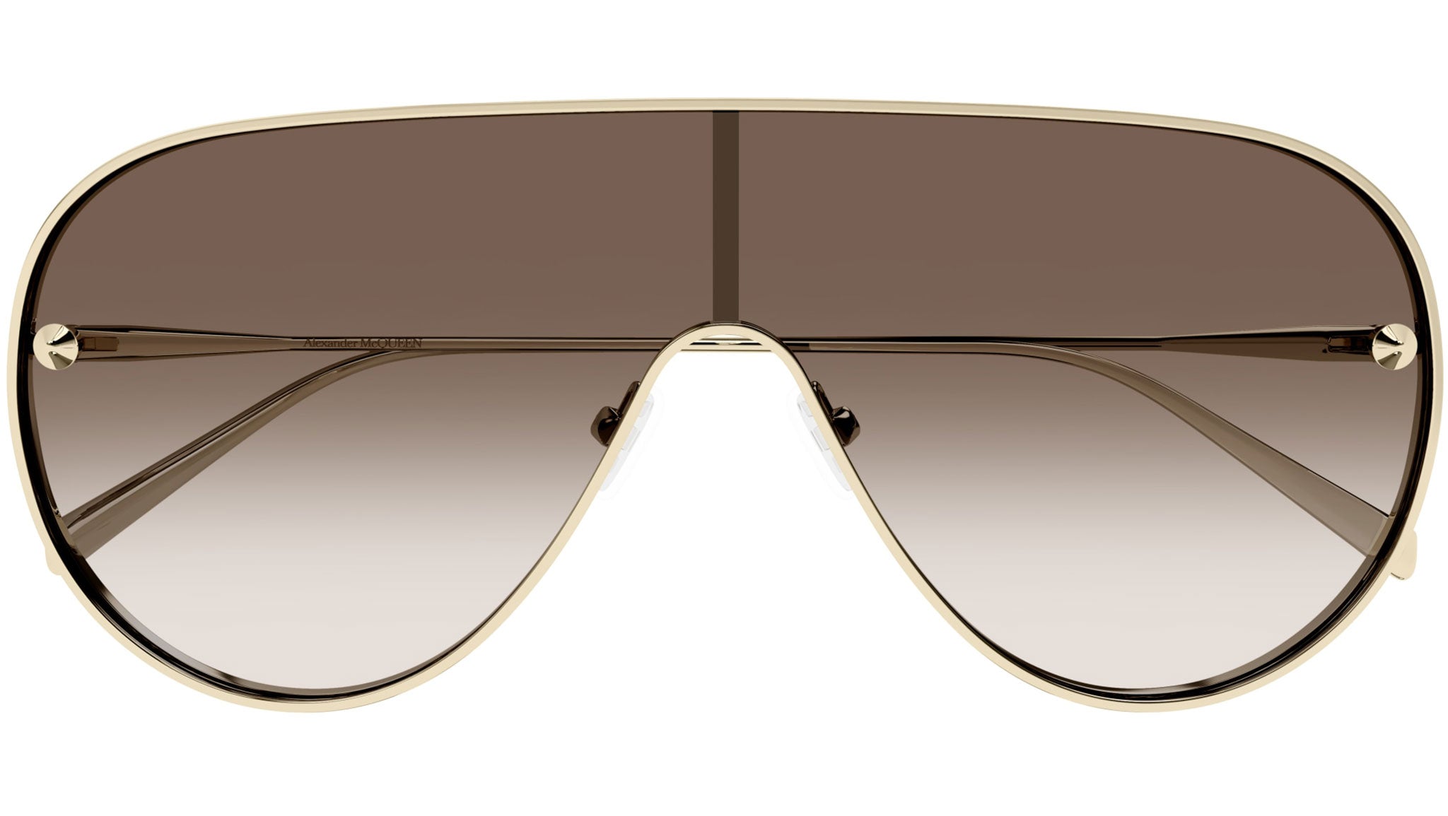 Alexander McQueen AM0481S 002 Sunglasses Light Light Gold  display picture 1