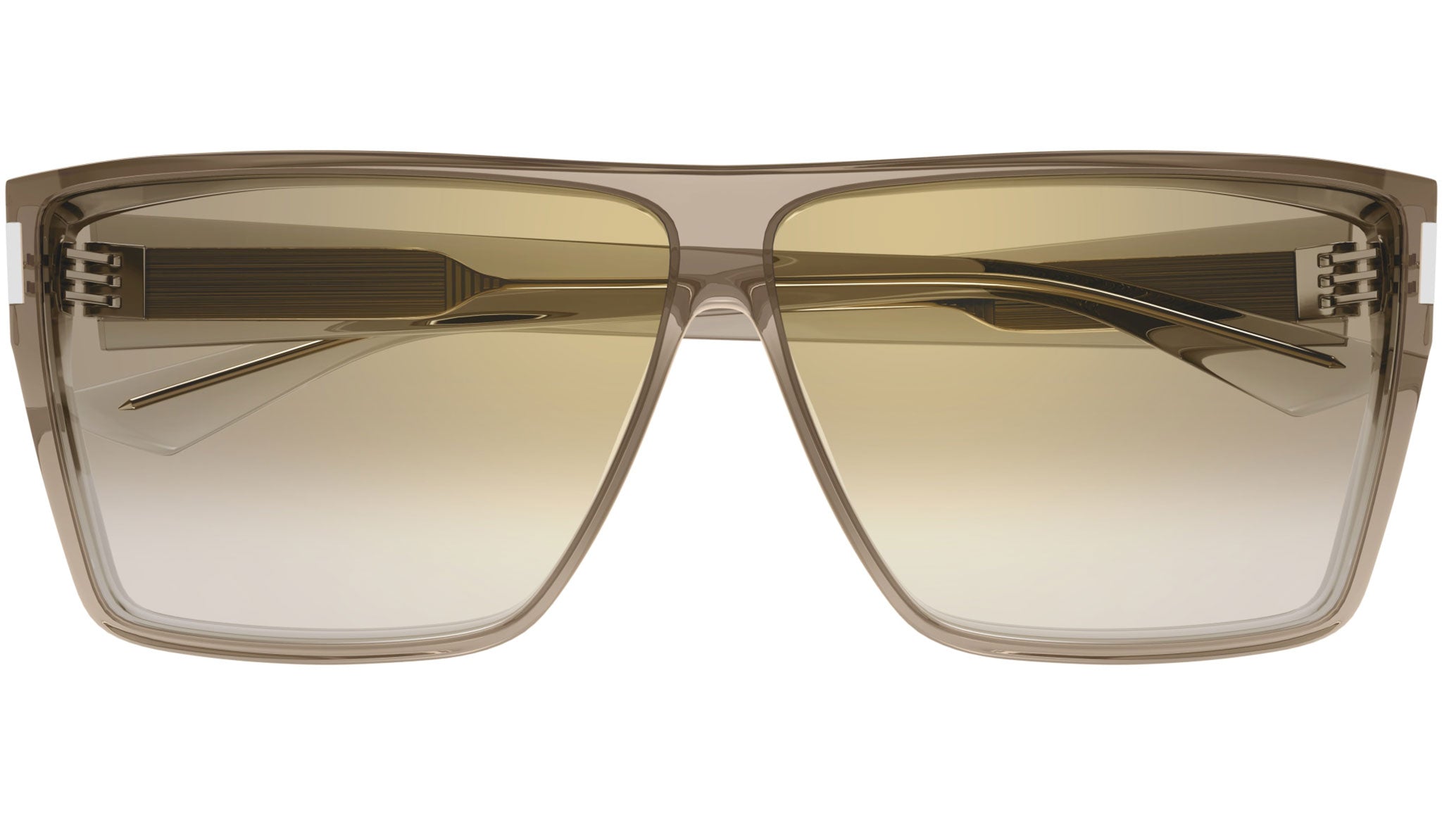 Saint Laurent SL 756 003 Rectangular Sunglasses Light Yellow - eye