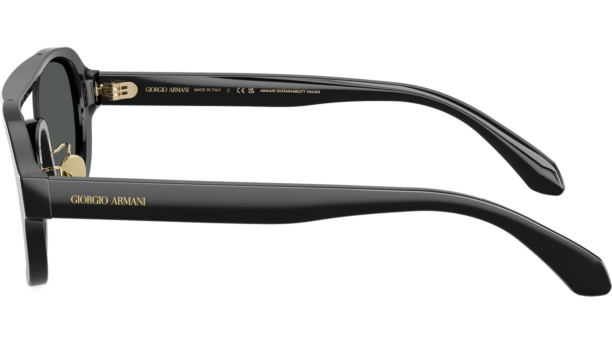 Unisex Giorgio Armani black rim sunglasses Amazon.com: GIORGIO ARMANI Man Sunglasses Black Frame, Grey  main image 4