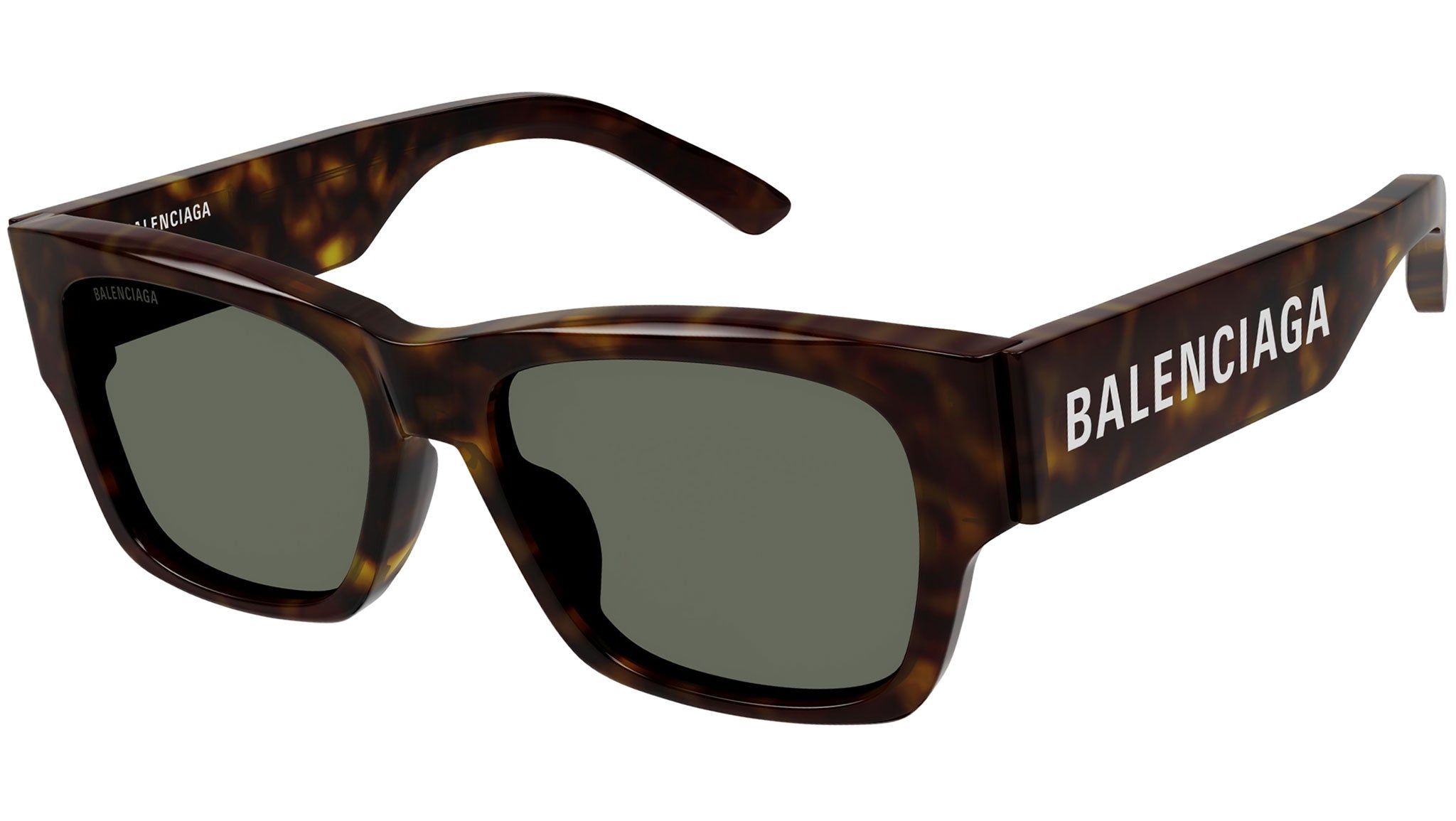 Balenciaga BB0262SA 002 Tortoise Green Sunglasses - eye-oo.com display picture 2
