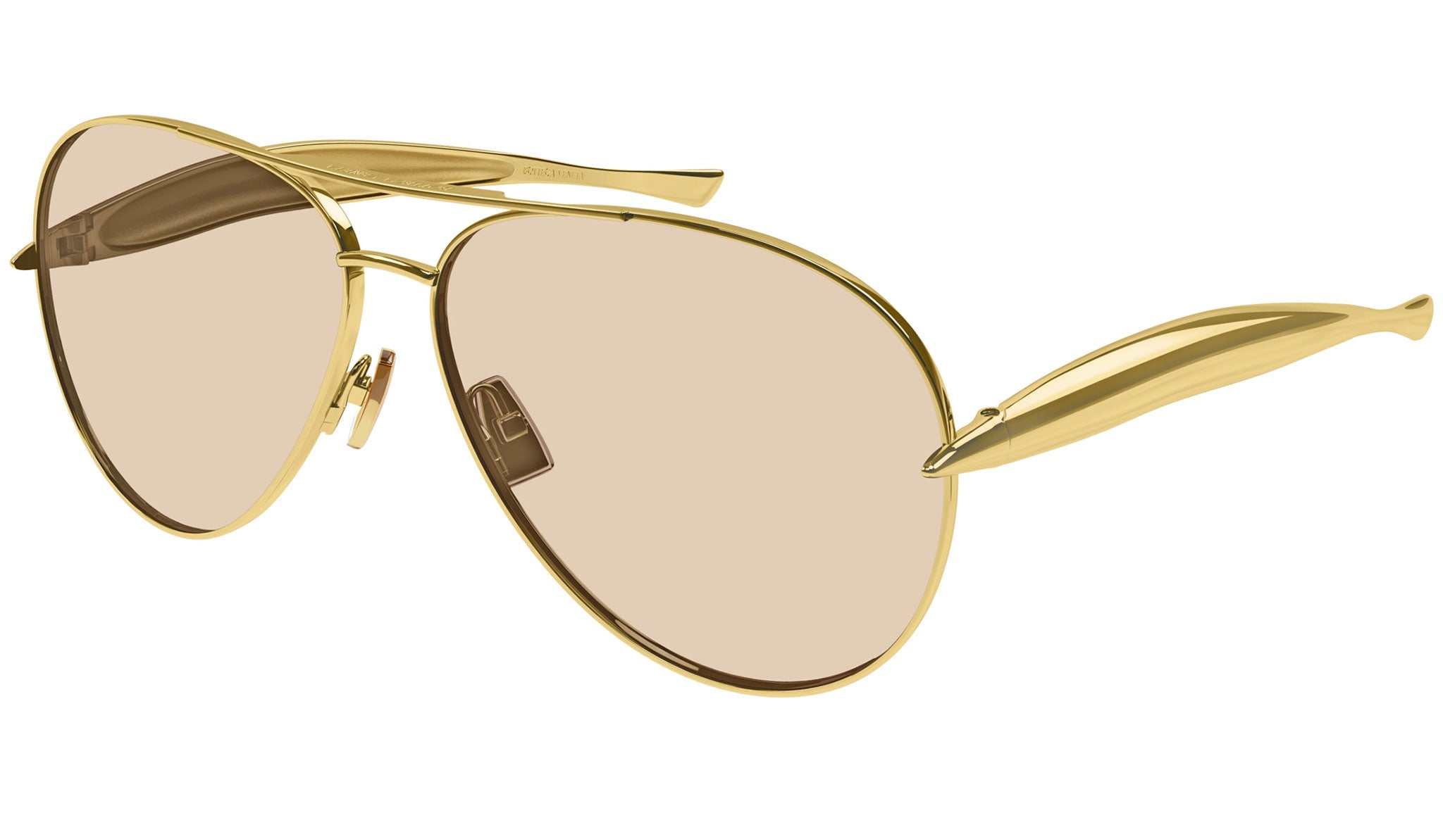 Bottega Veneta Sunglasses BV1305S 002 Shiny Gold - eye-oo.com